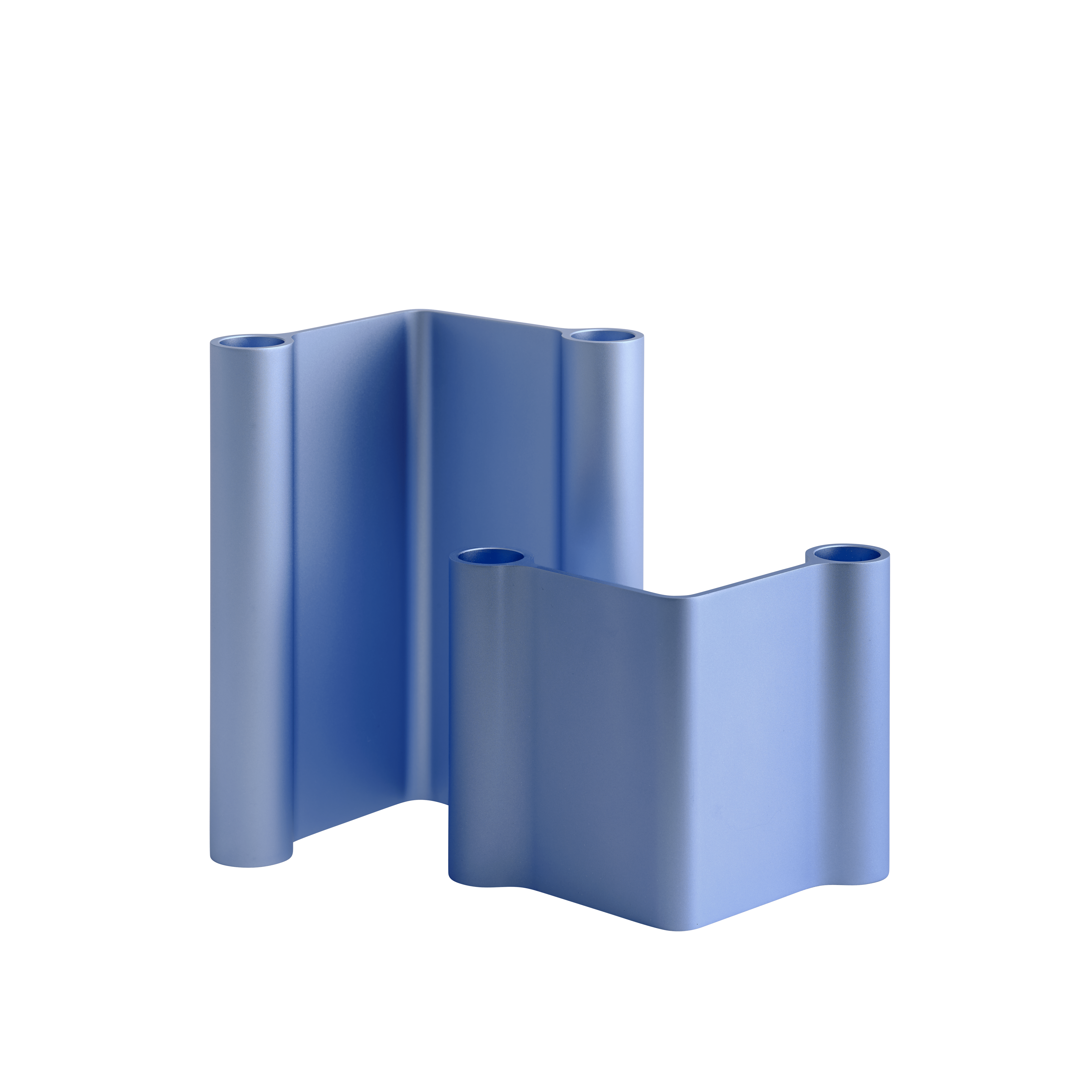Candleholder PAIR lichtblauw