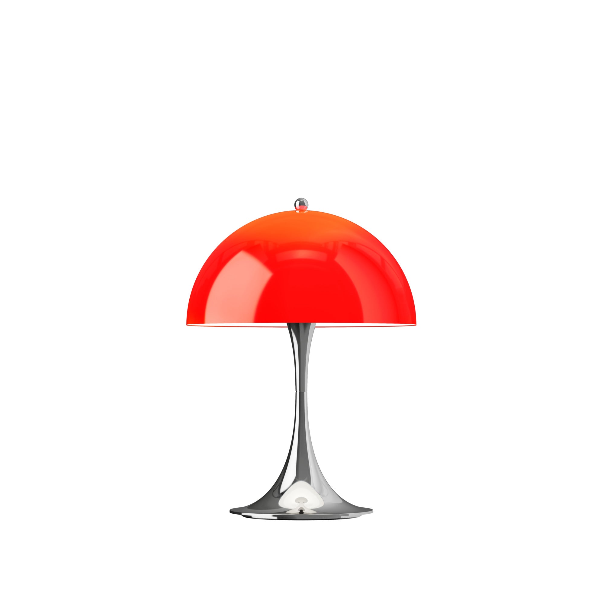 Portable Lamp PANTHELLA 250 red with chrome base