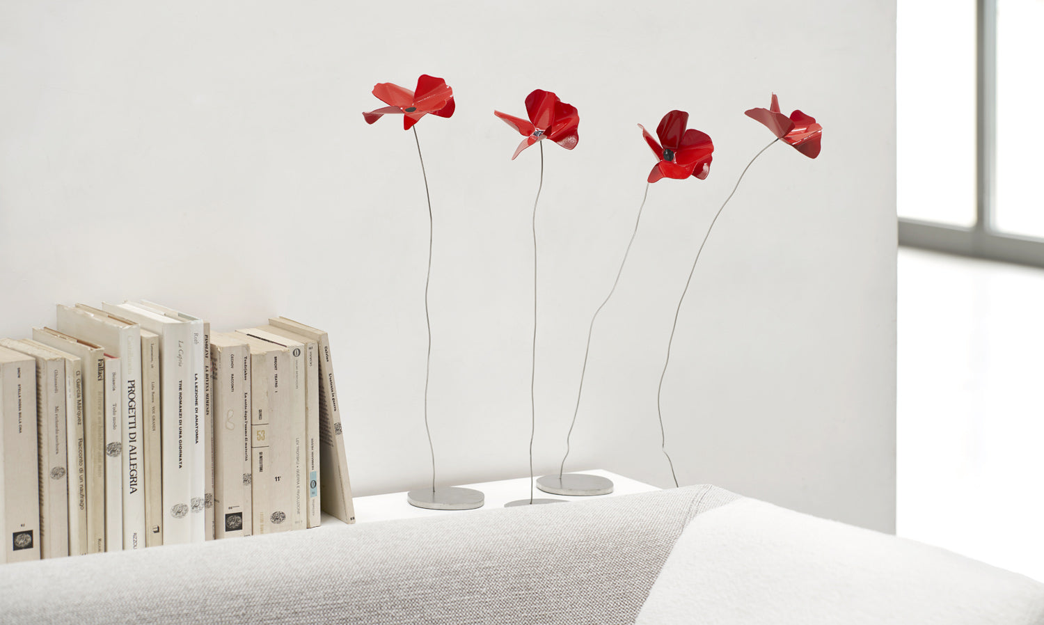 PAPAVERO decoration red