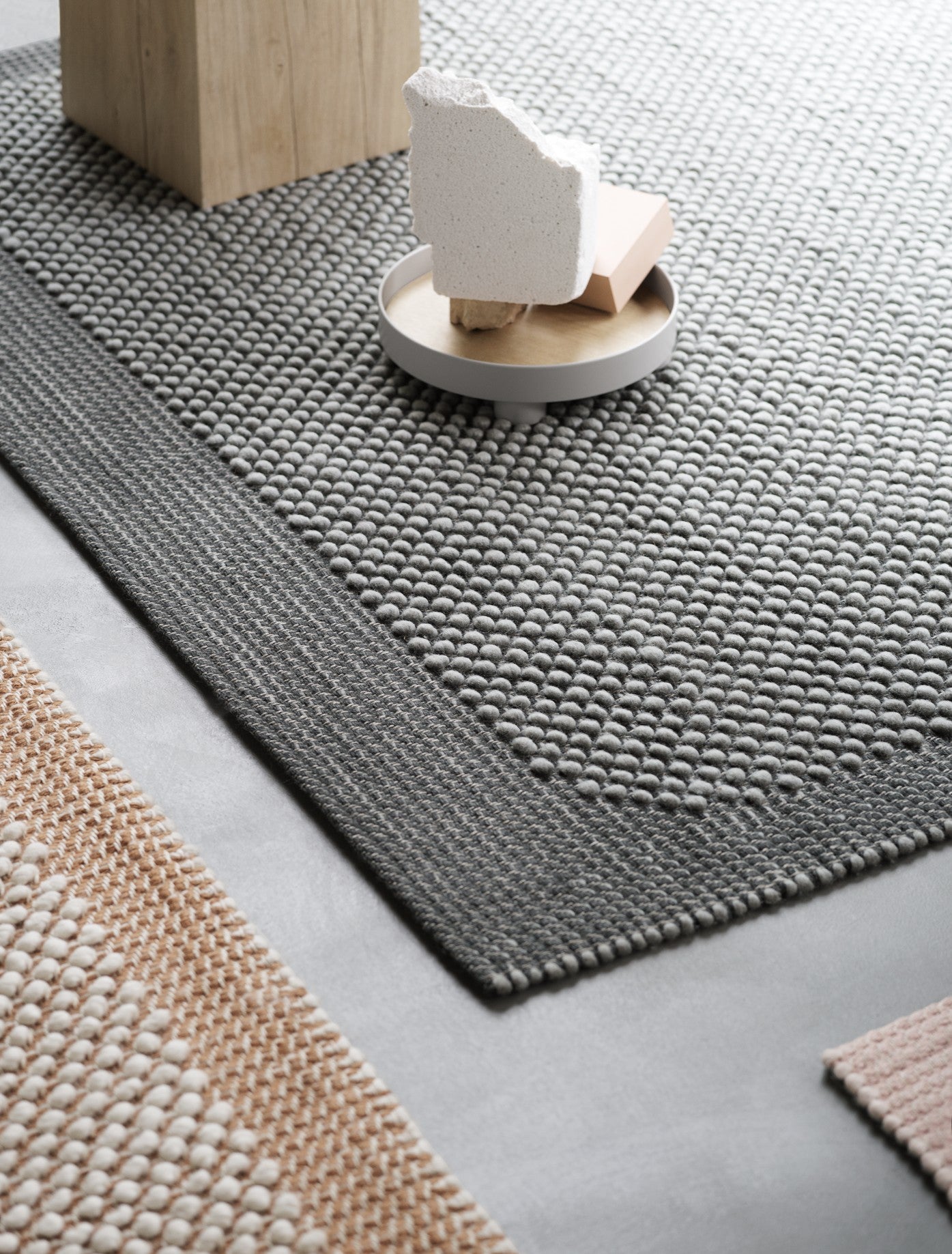 TAPijt PEBBLE oranje met beige