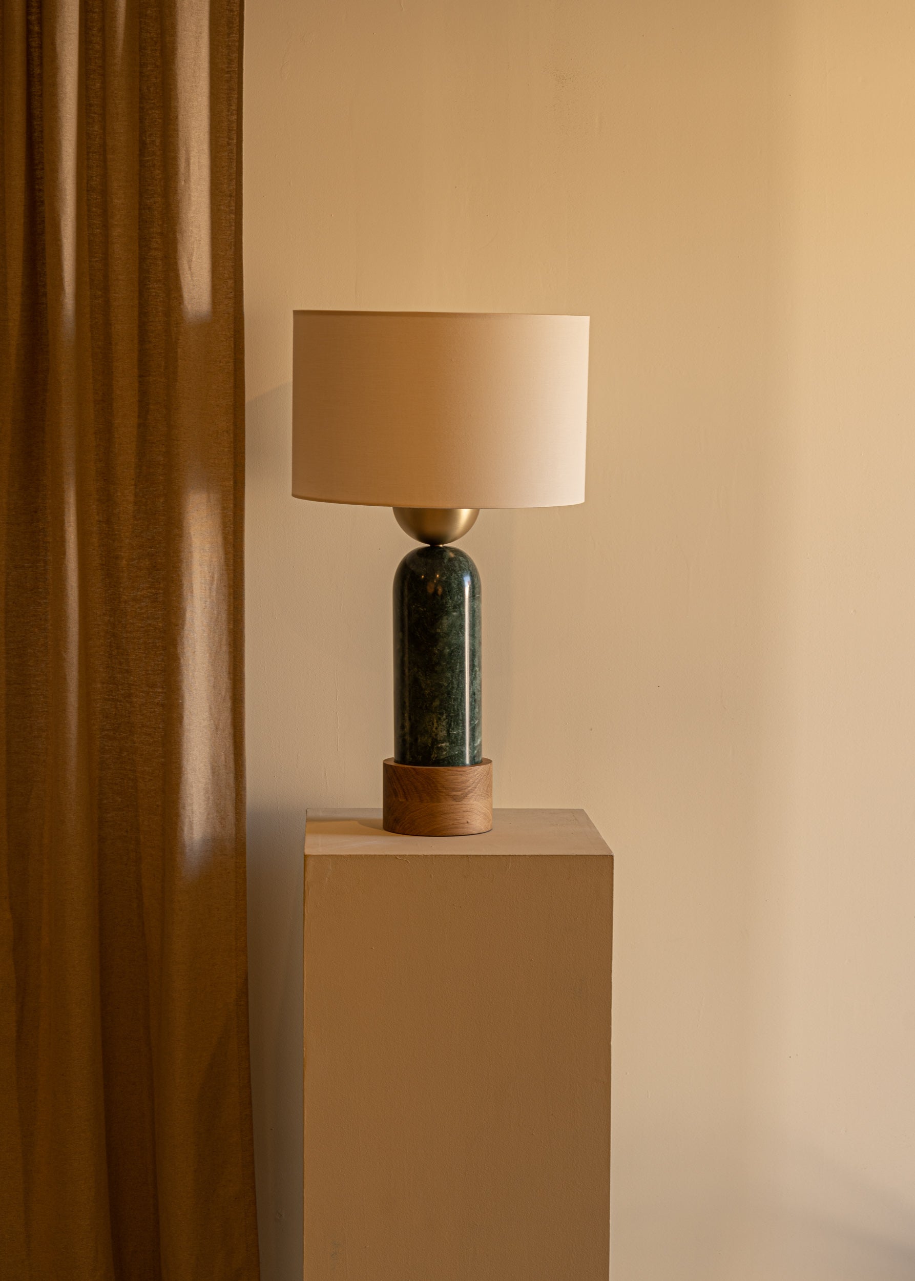 PEONA KELO Table Lamp Green Marble