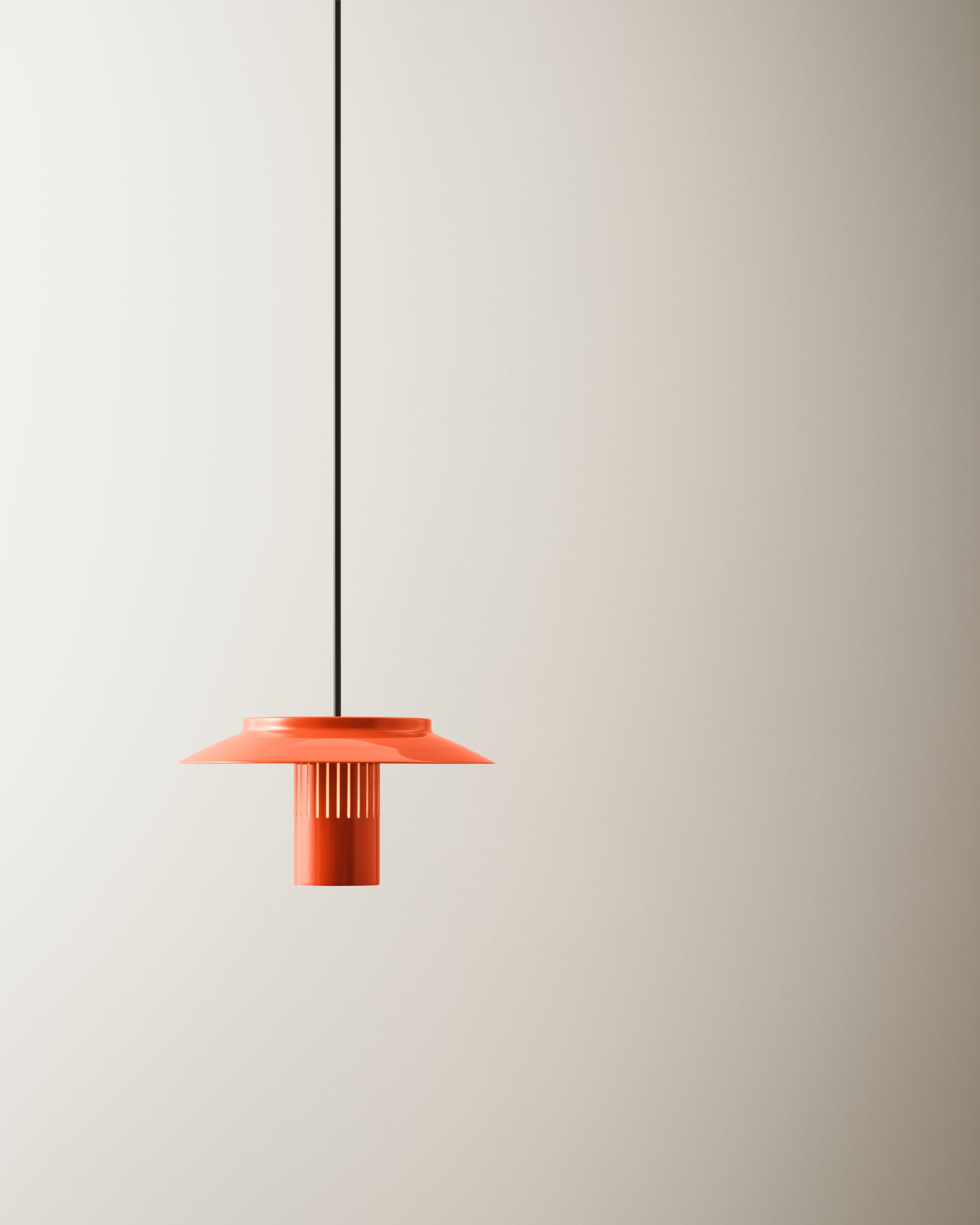 Hängelampe LILLE rot-orange