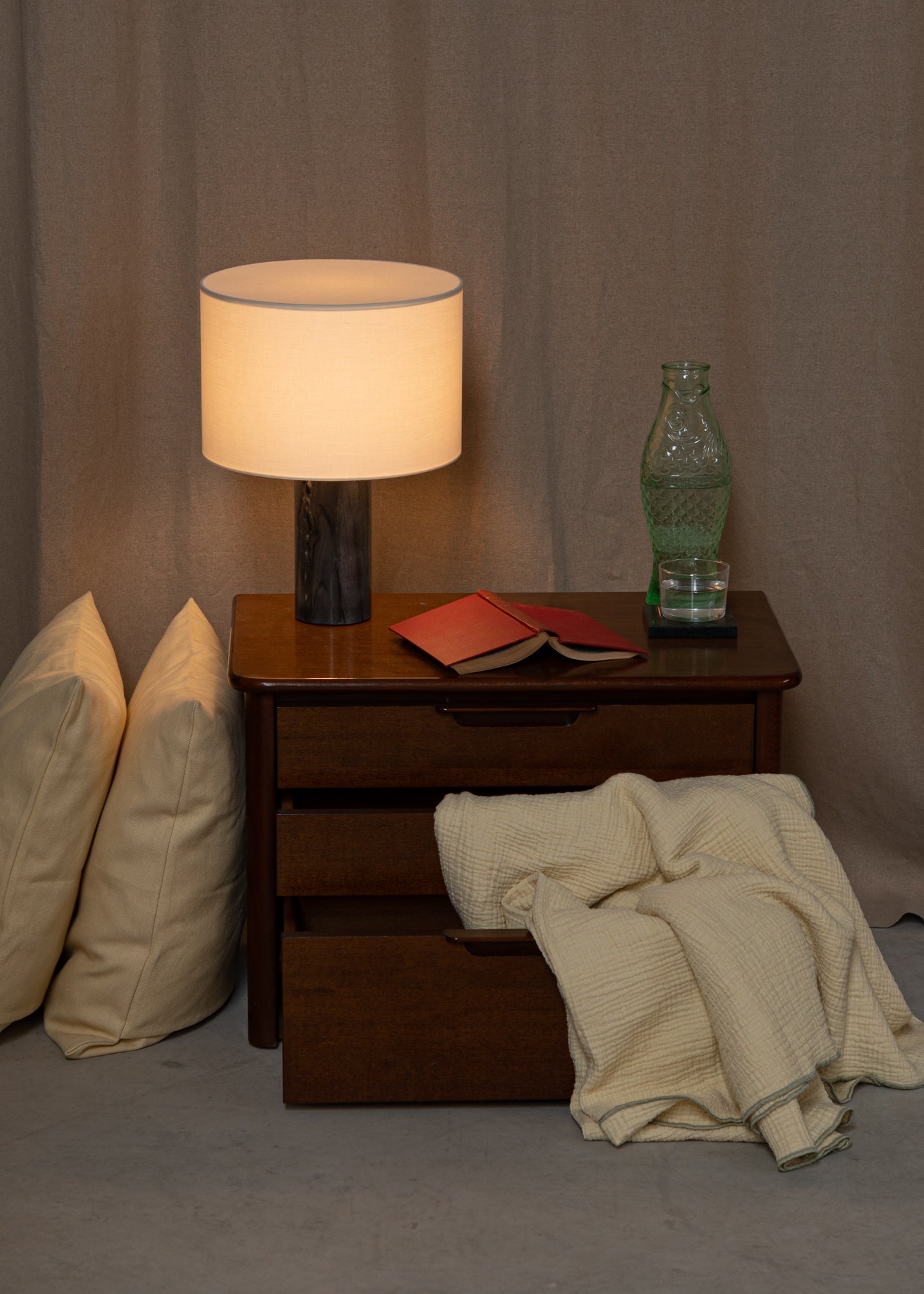 PIPITO Table Lamp Black Marble