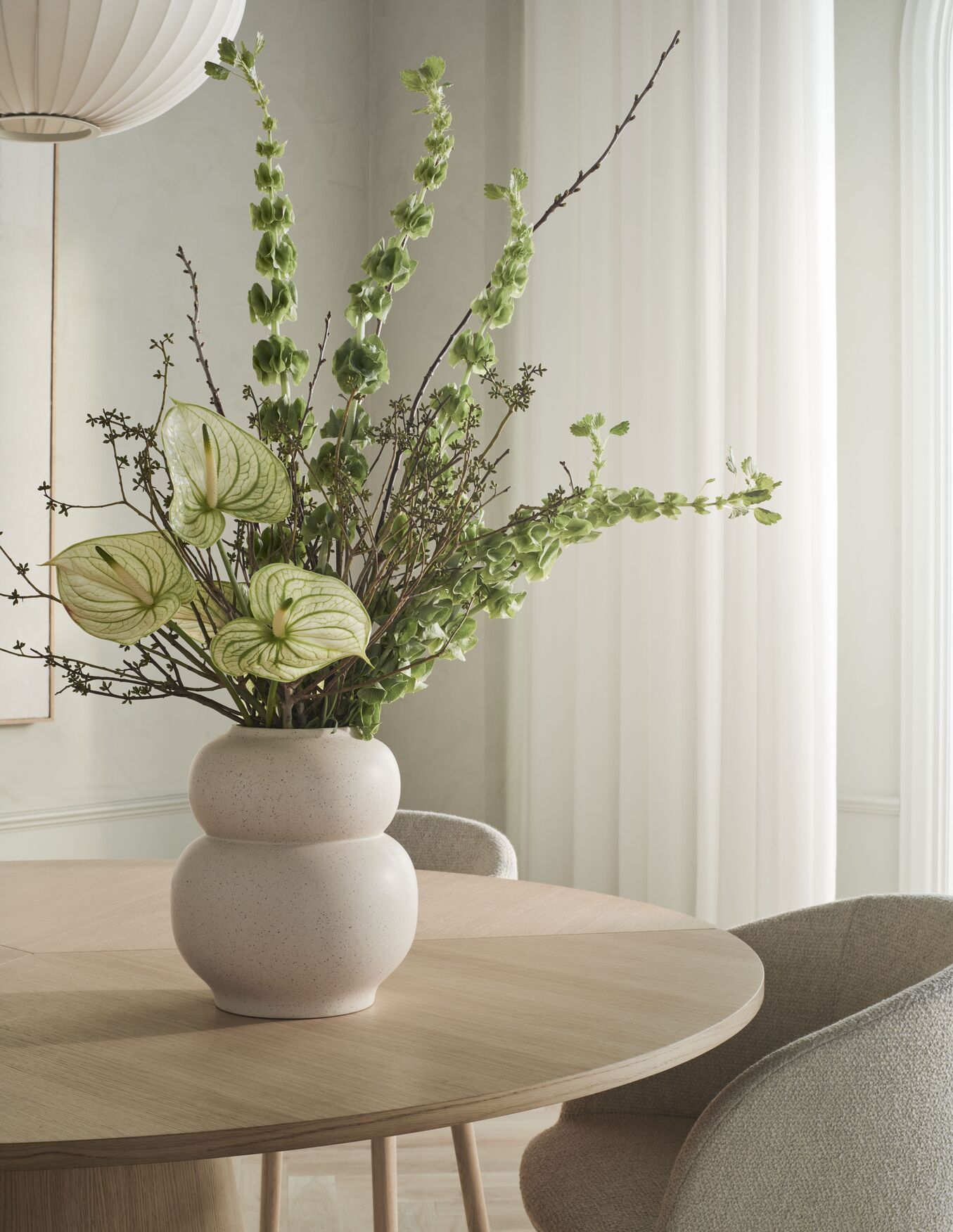 Ronde tafel PIRO van eikenhout