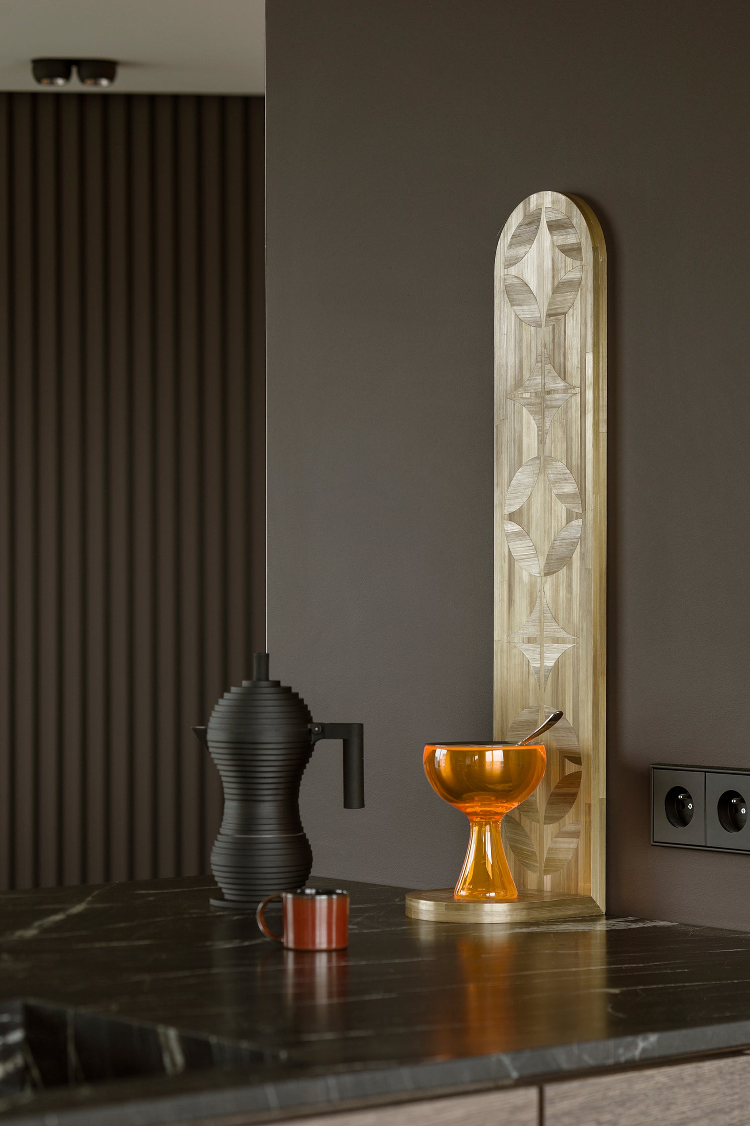 Pucharek voor ijs BIG LOVE oranje