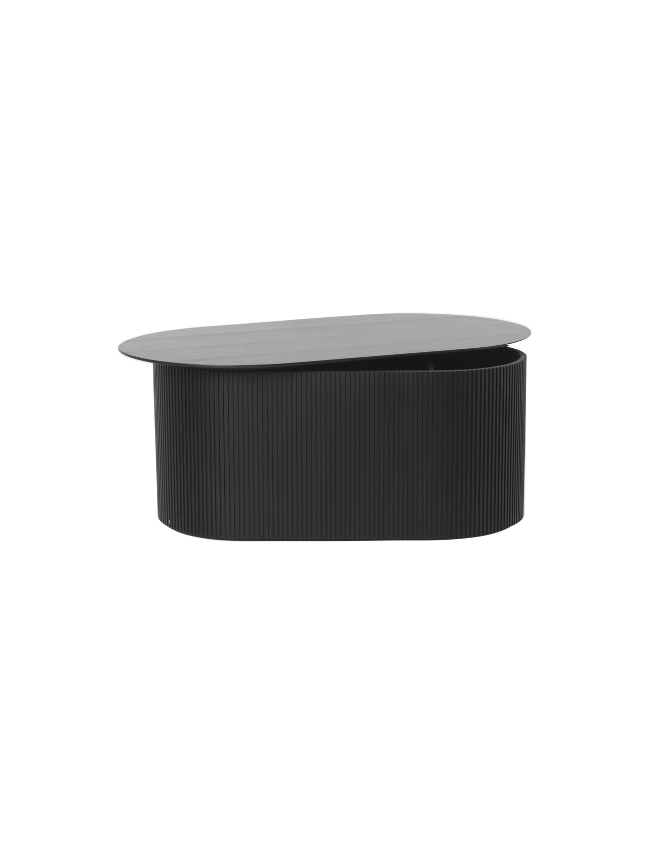 PODIA black coffee table with ash veneer
