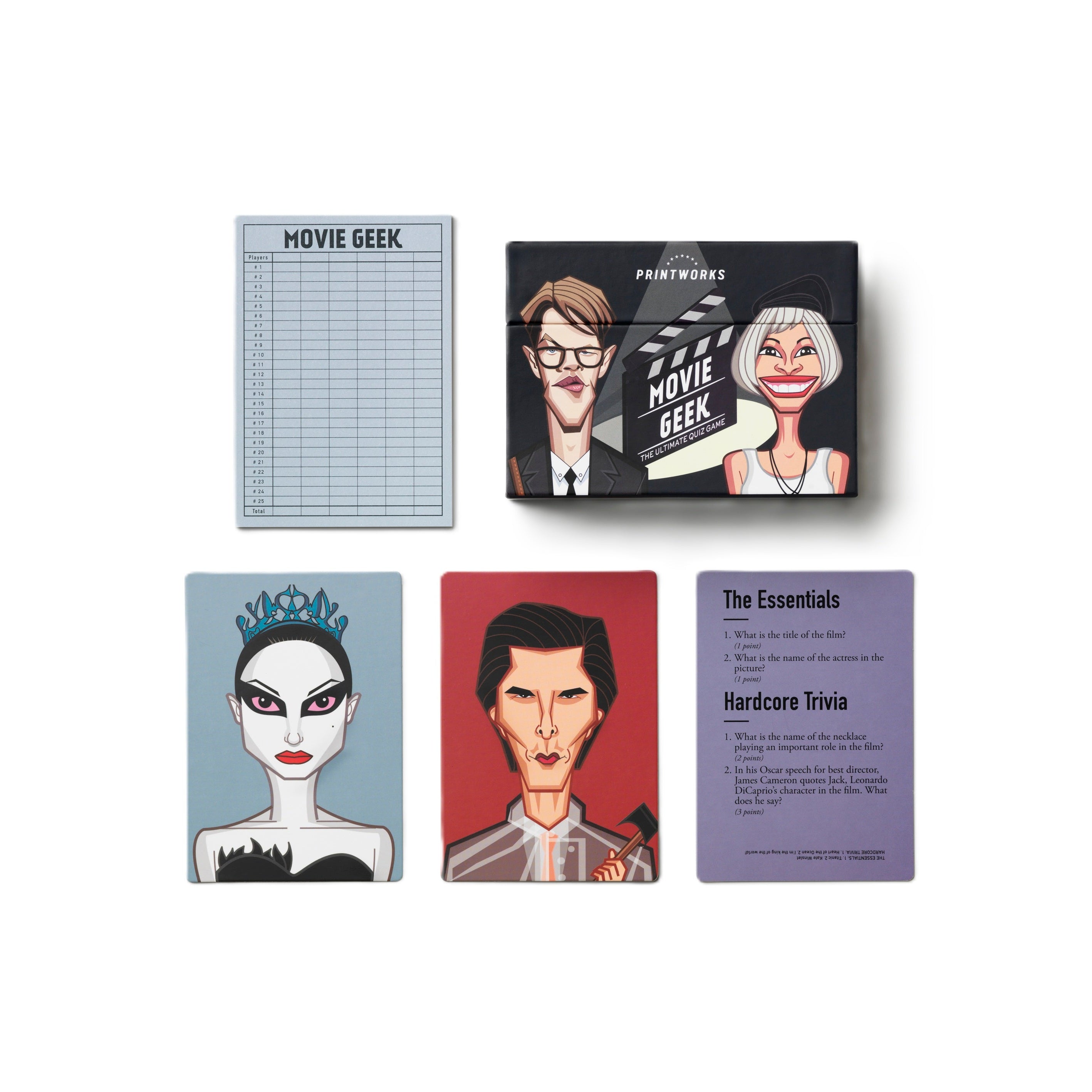 Trivia Game Movie Geek Black