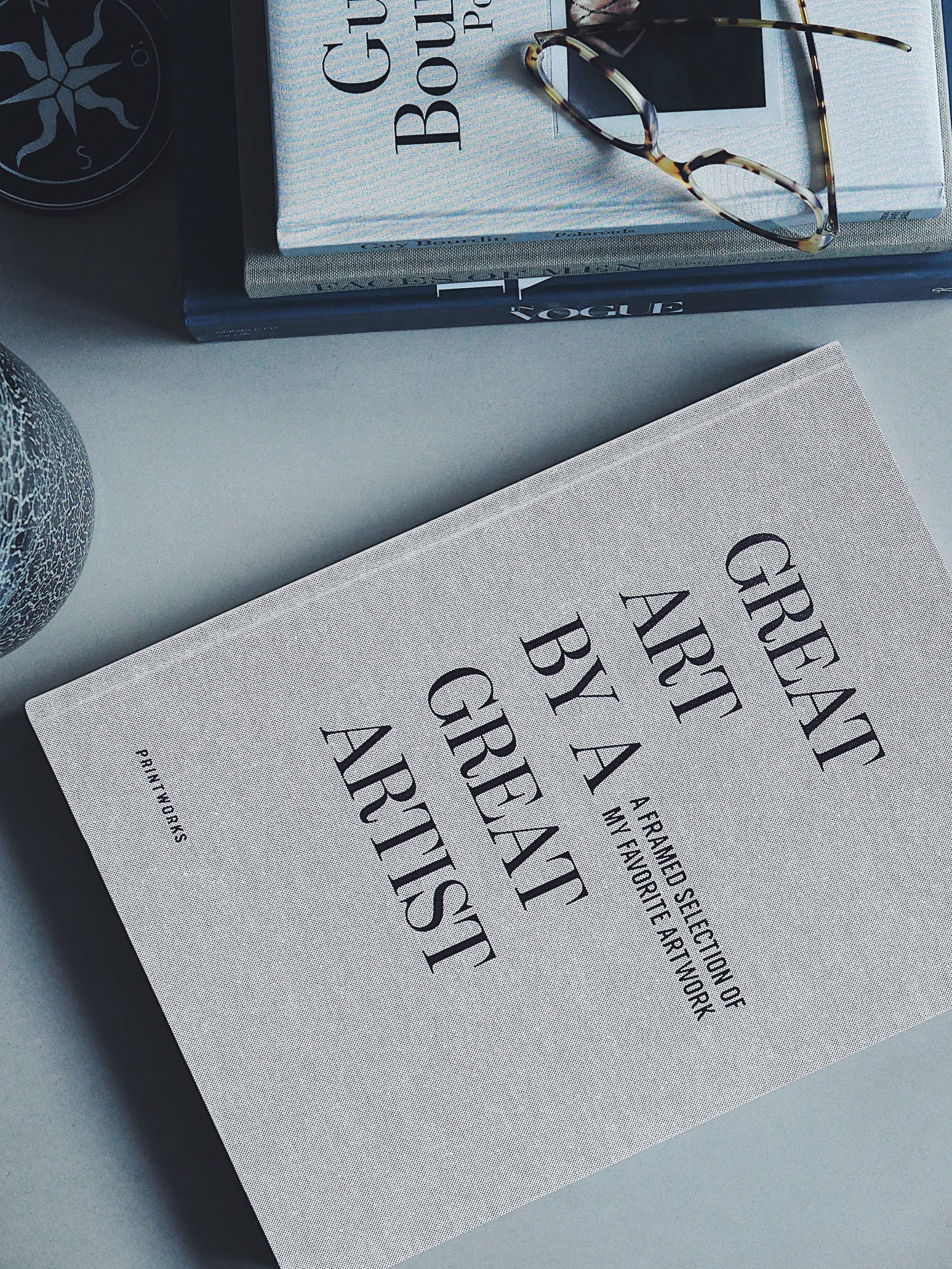 Album voor tekeningen GREAT ART grijs met zwart