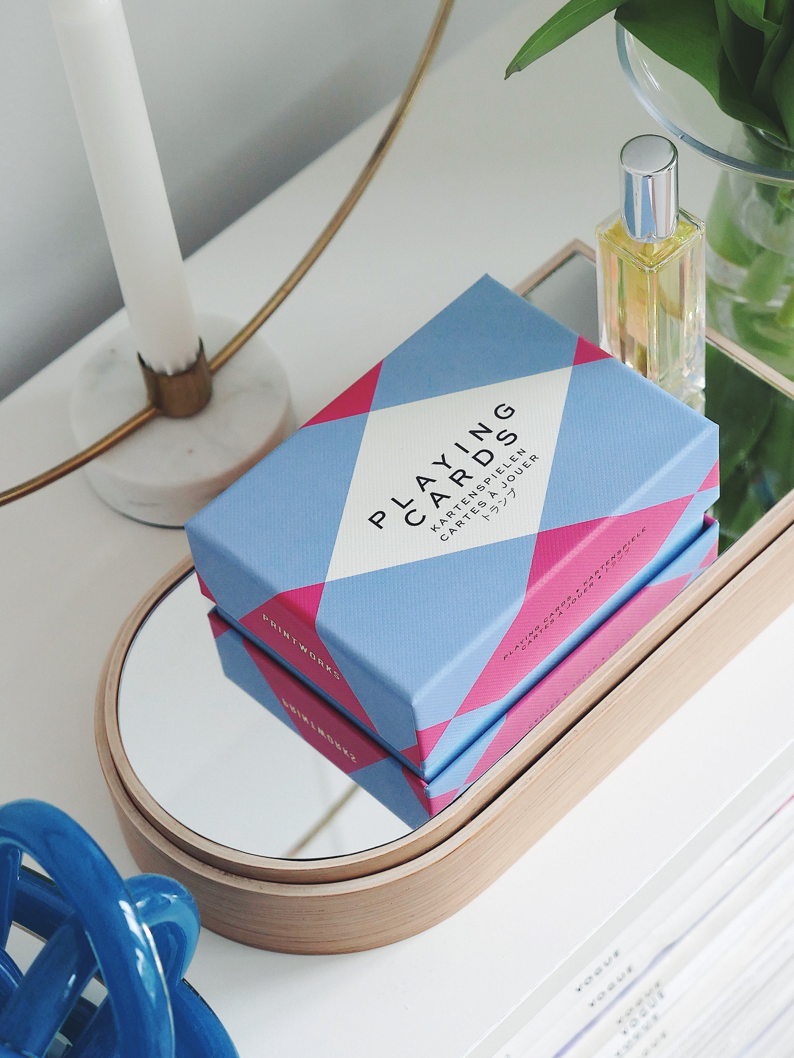 Karty do gry SPELKAARTEN blauw met rood