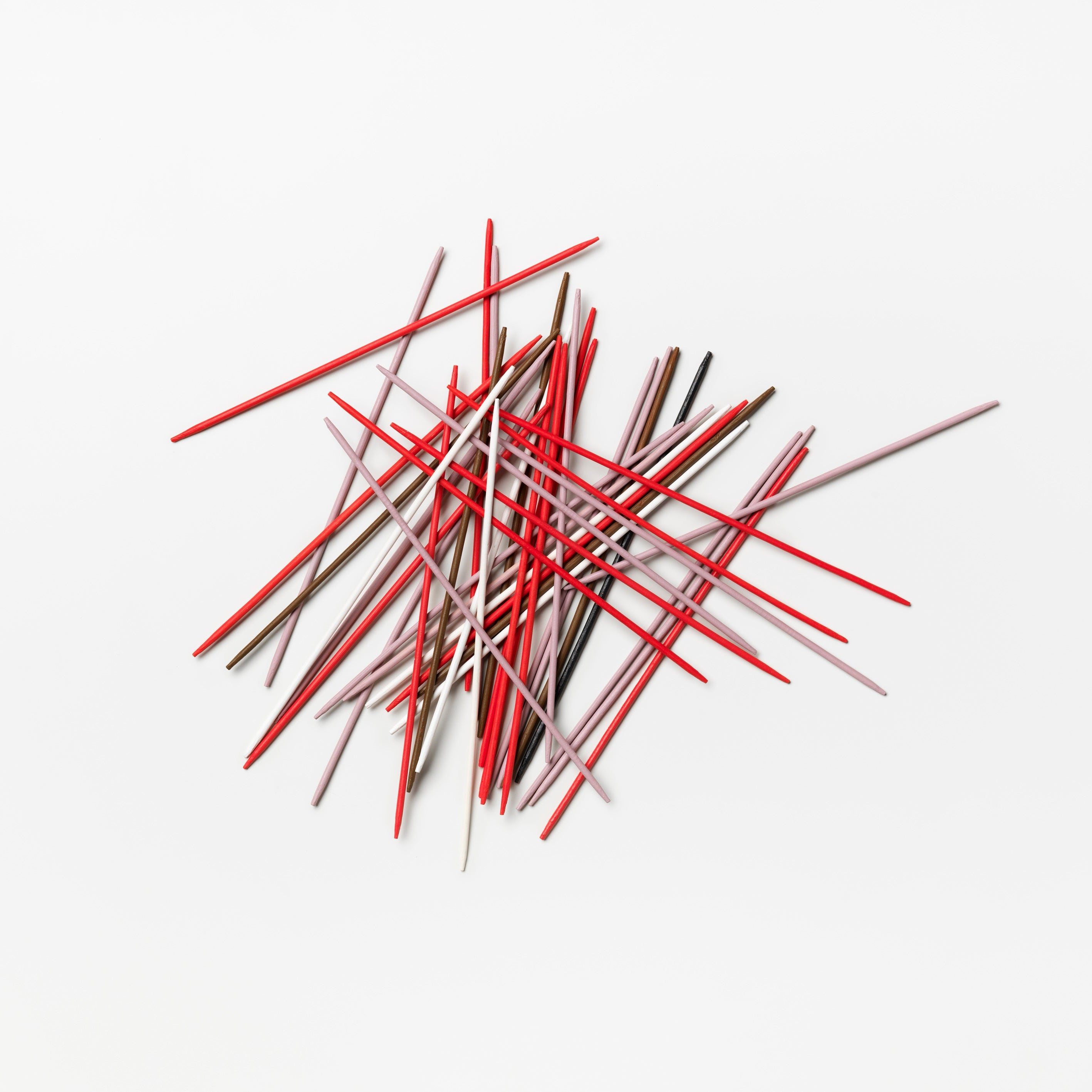 Gra bierki PICK UP STICKS rosa mit rot
