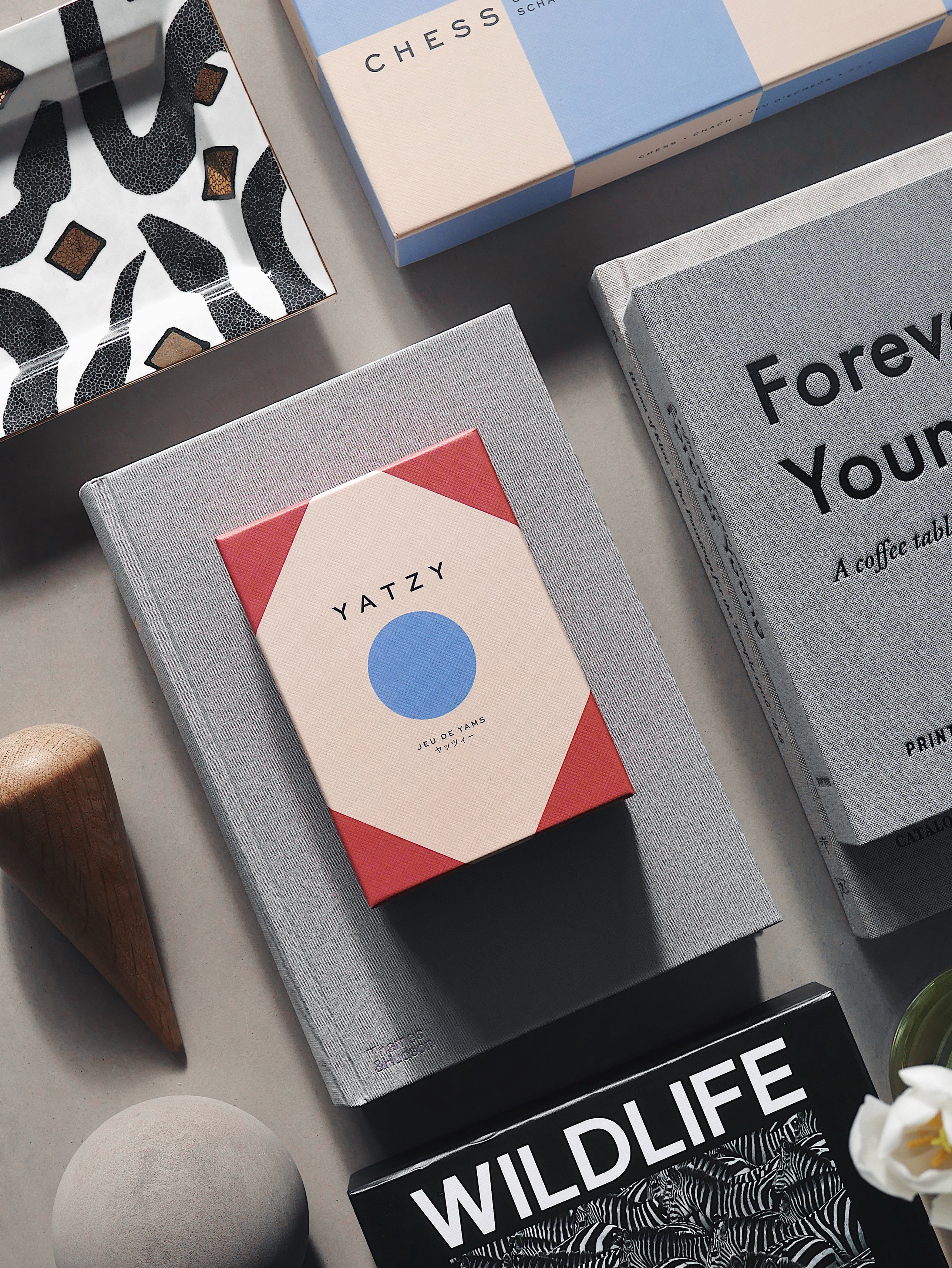 YATZY Würfelspiel rot mit beige