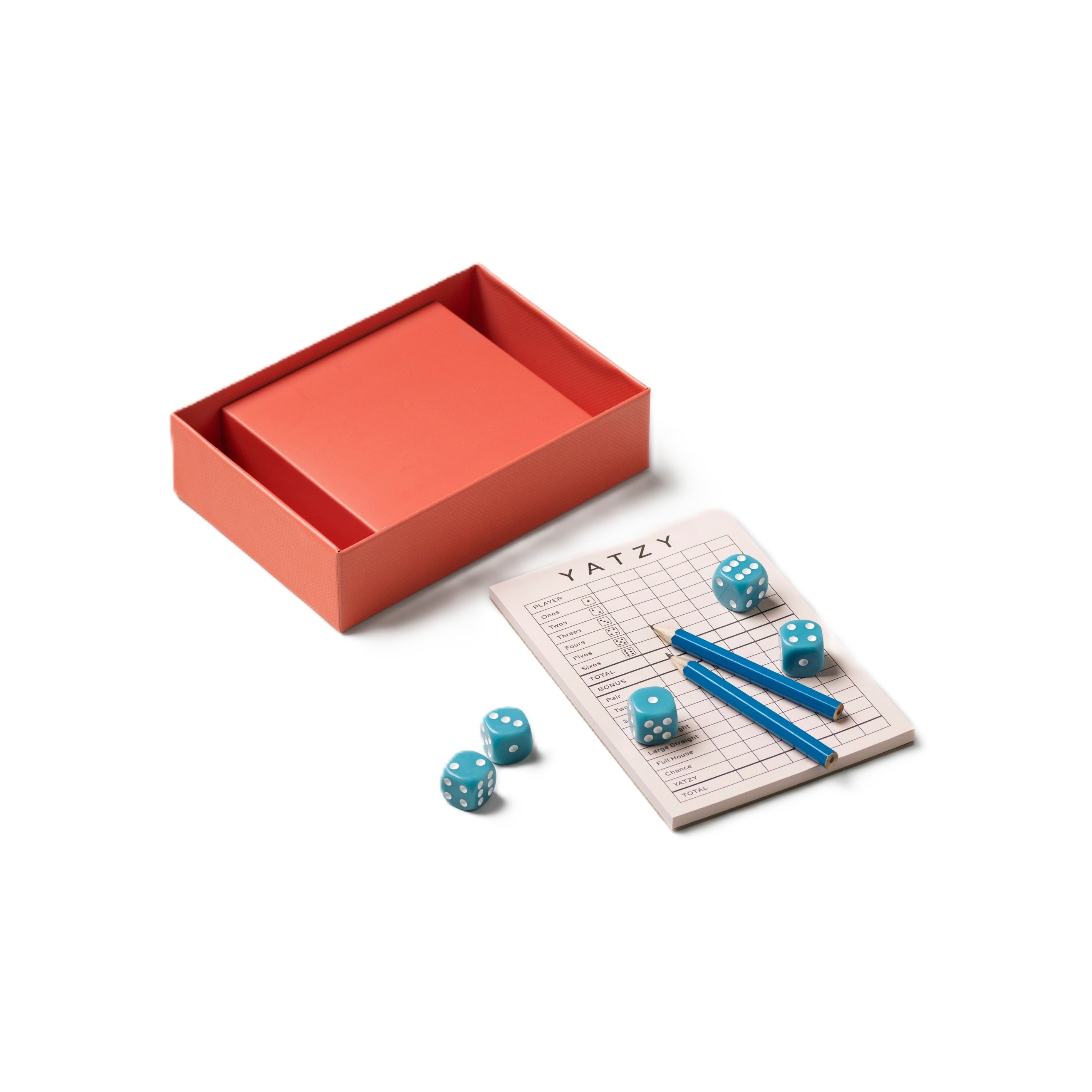YATZY Würfelspiel rot mit beige