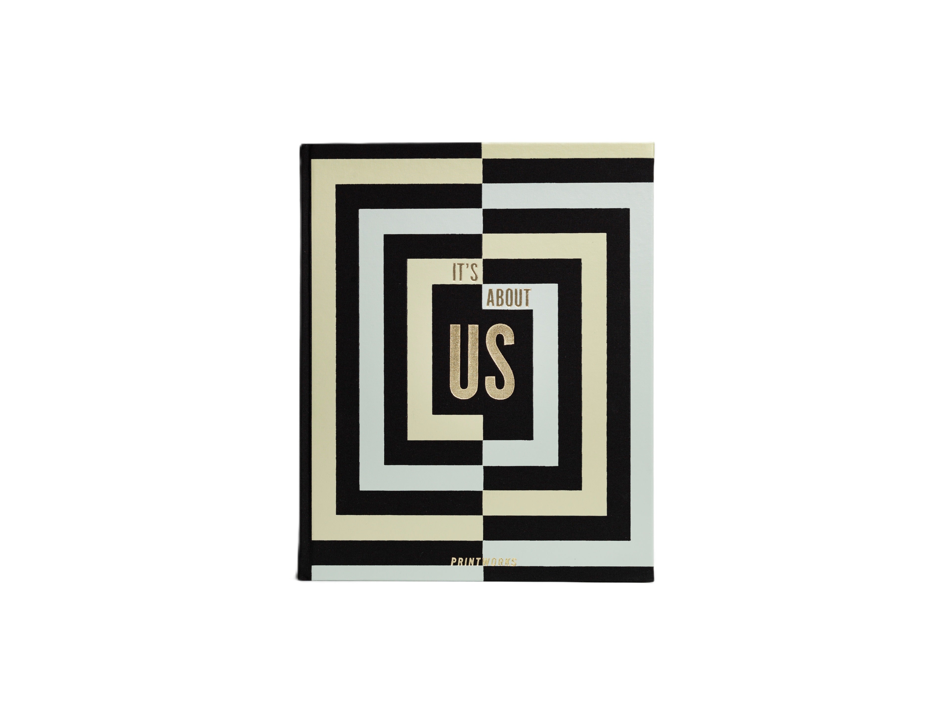 Photo Album IT'S ABOUT US black with white and gold