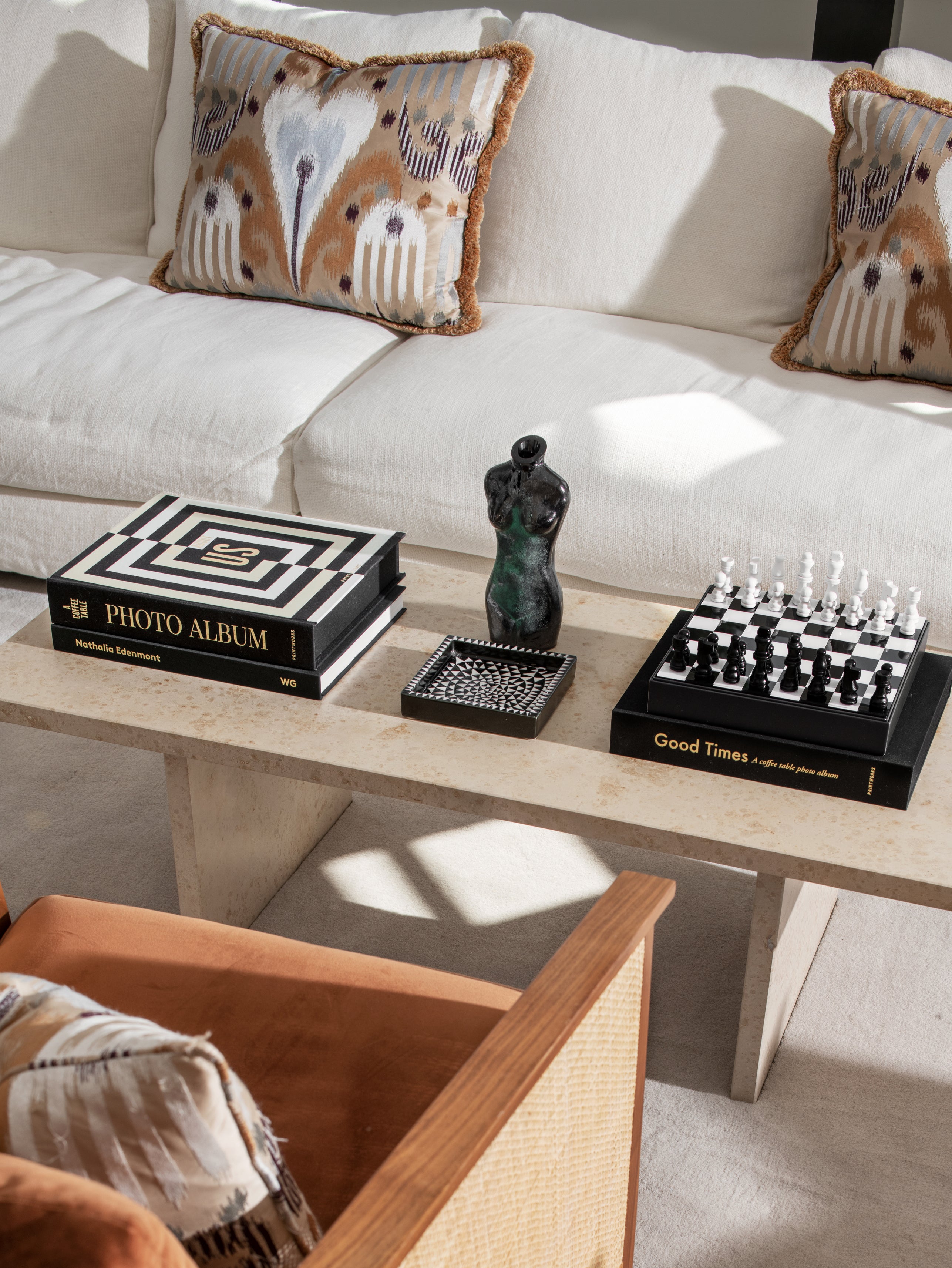 ART OF CHESS Blue Chess Set