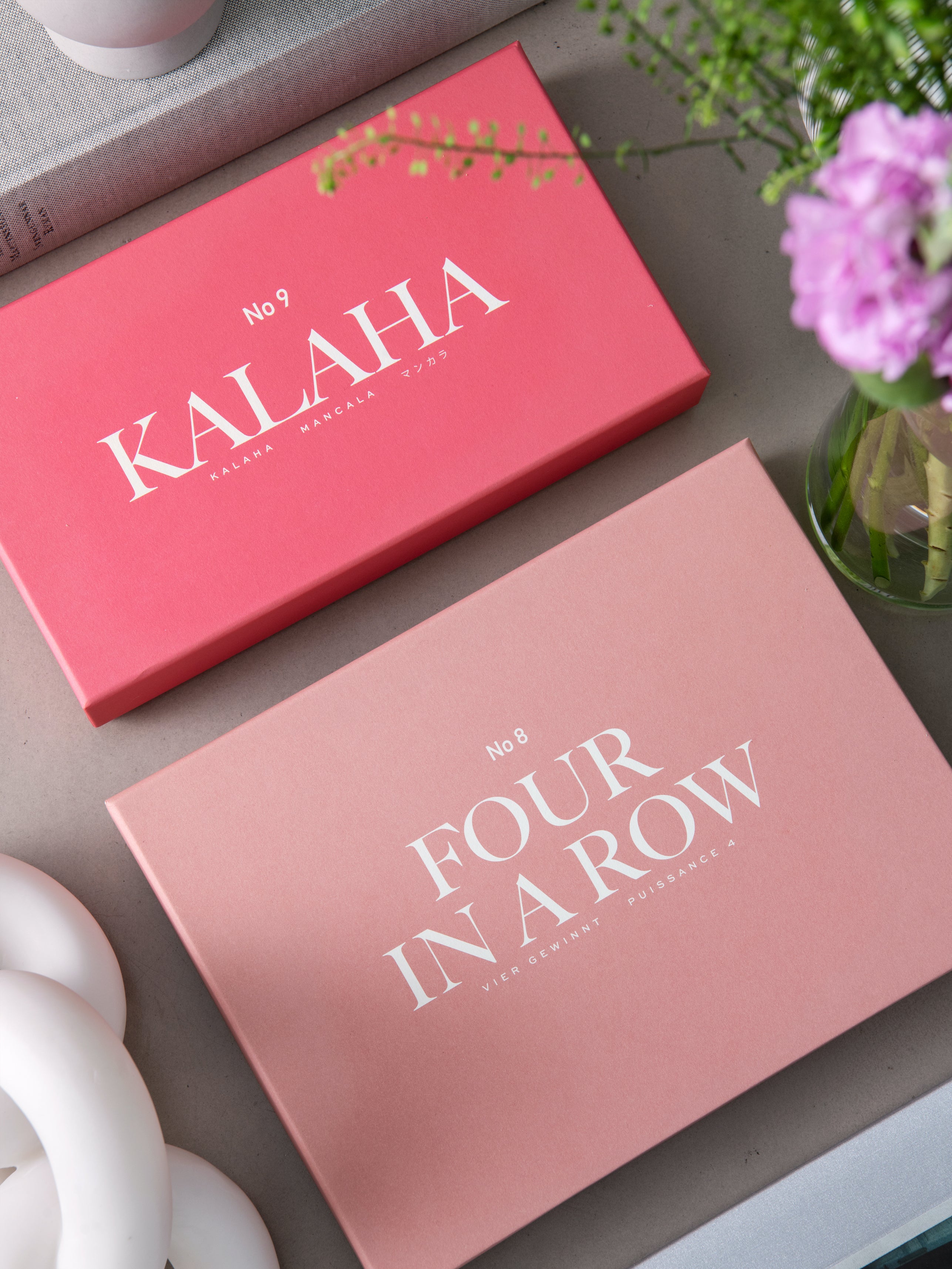 Gra strategische KALAHA rosa