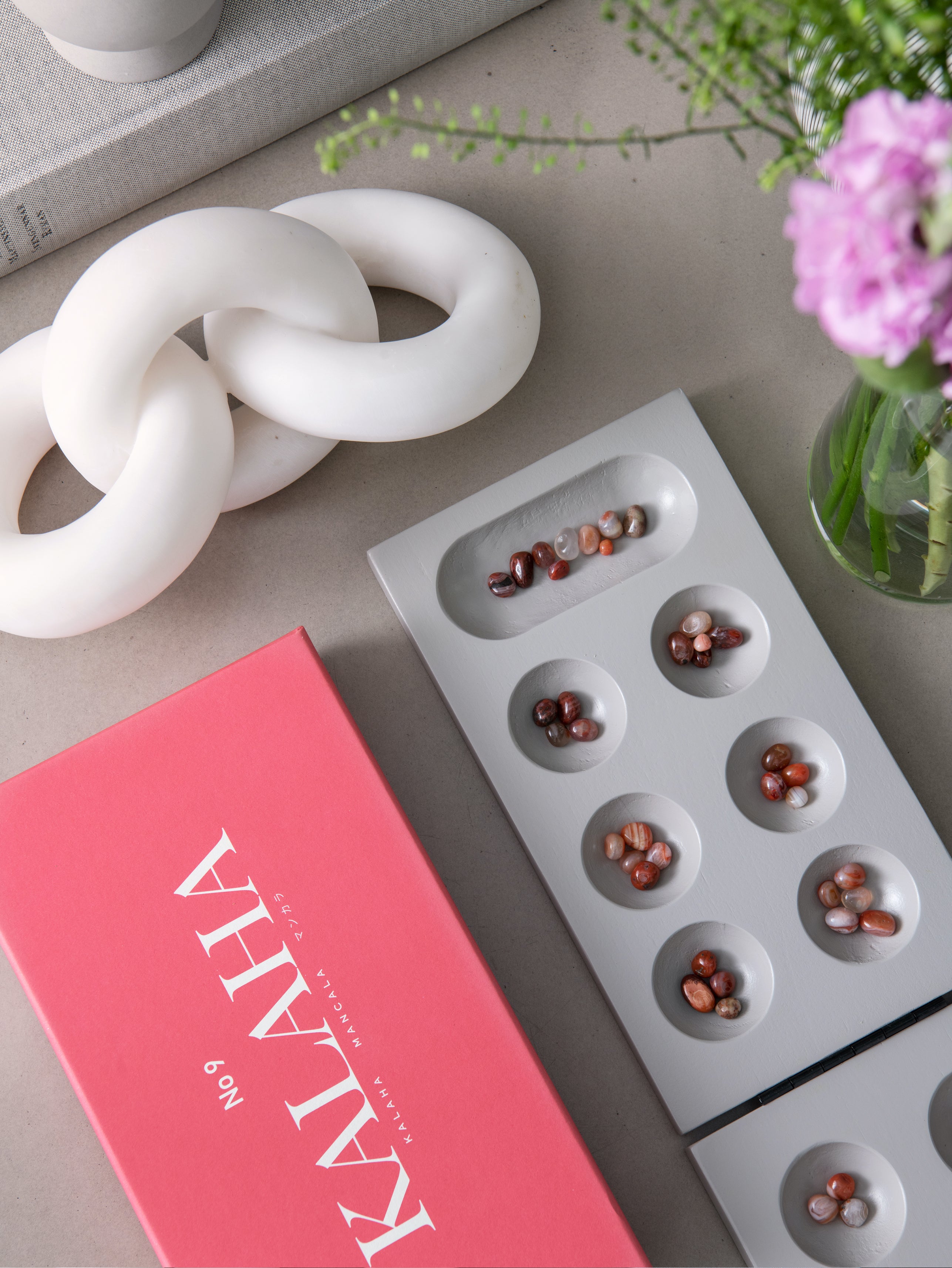 Gra strategische KALAHA rosa