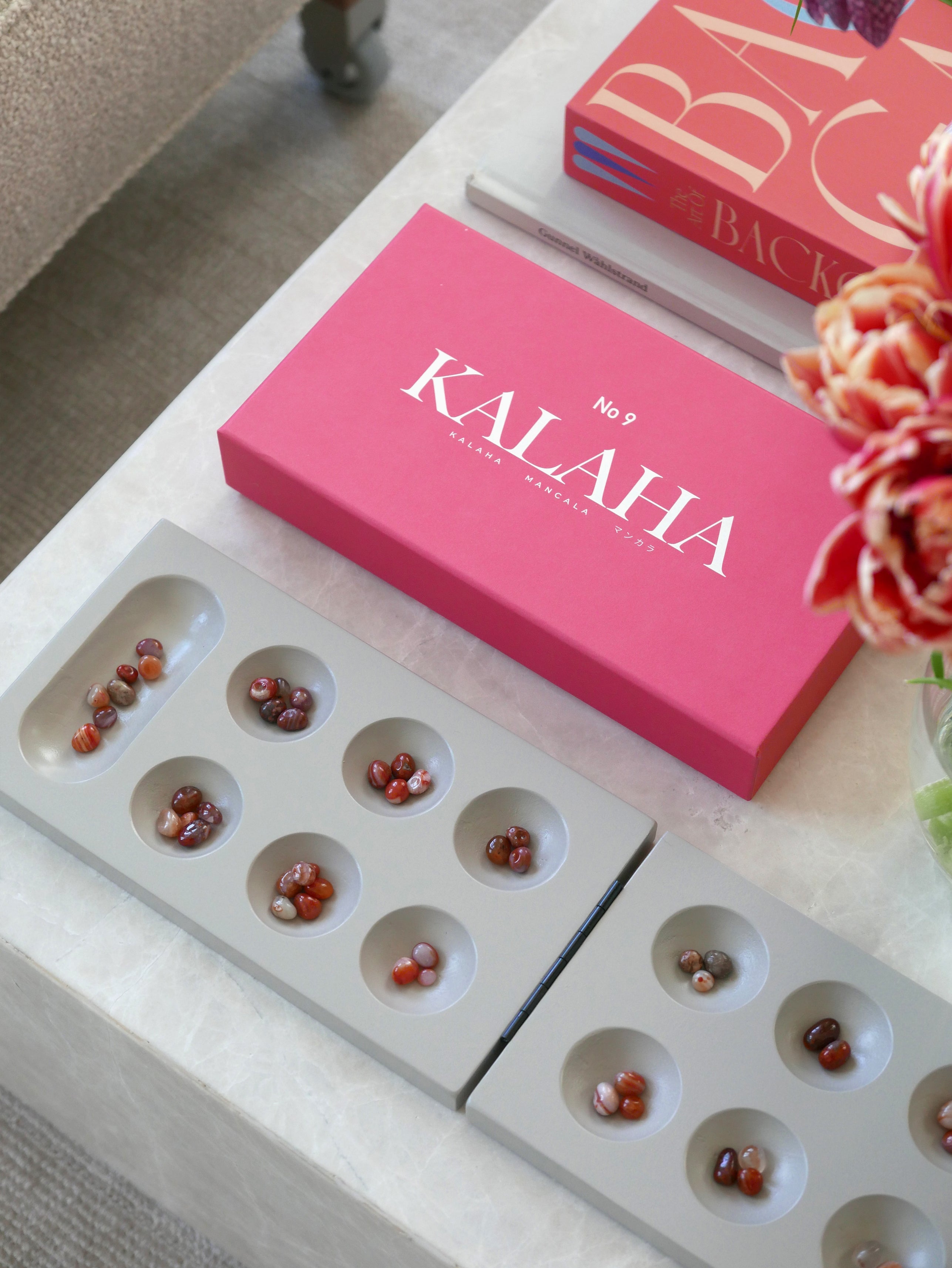 Gra strategische KALAHA rosa