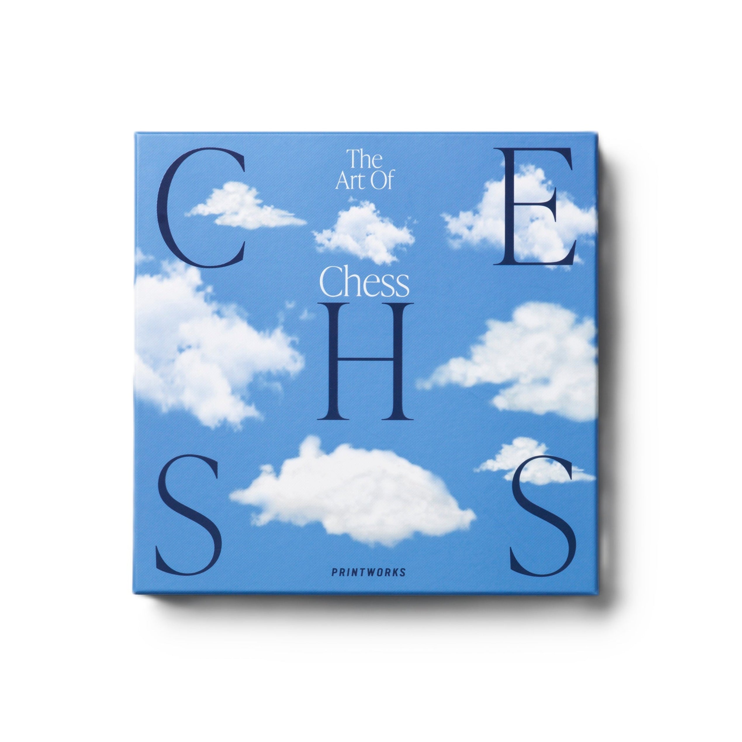 Schachspiel-Set CHESS CLOUDS blau-weiß