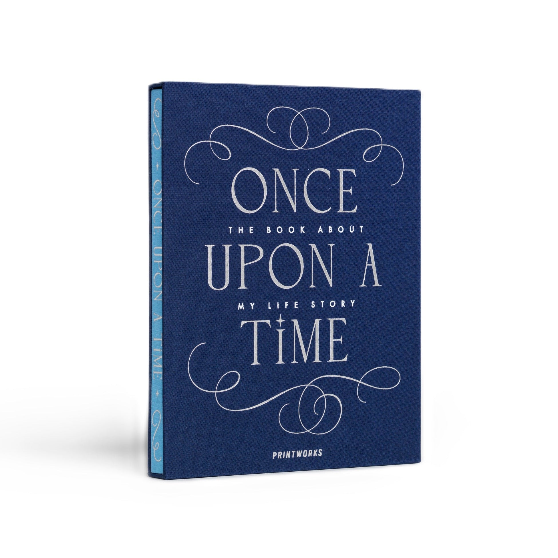 Herinneringsboek ONCE UPON A TIME marineblauw met blauw