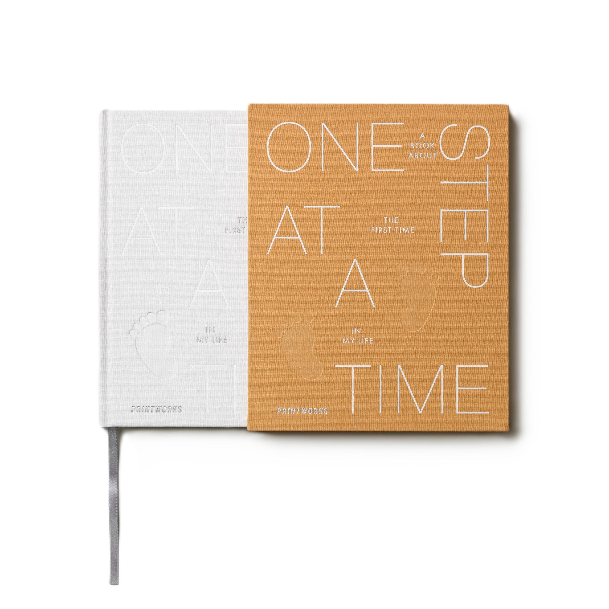 Herinneringen Album ÉÉN STAP TEGELIJK geel met wit