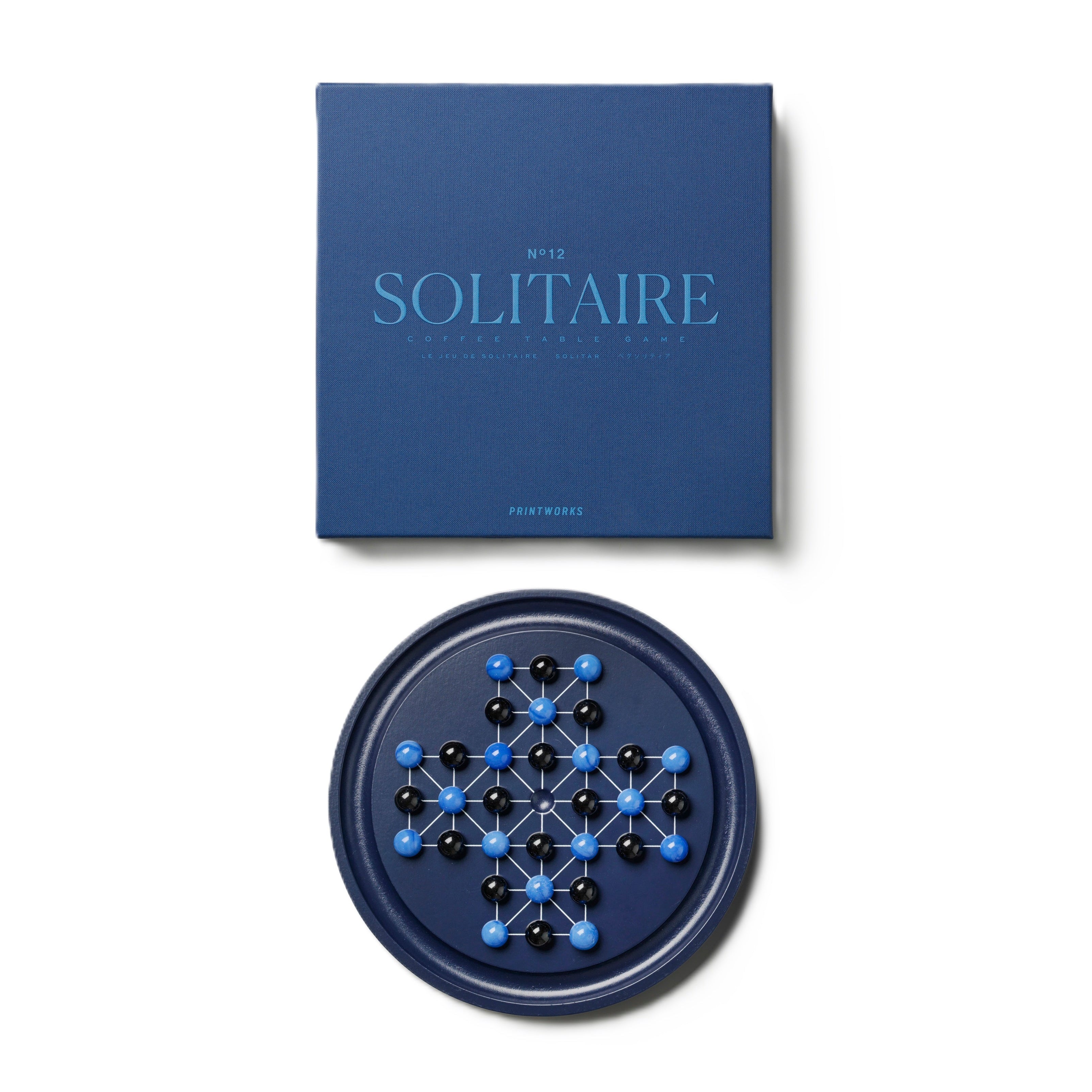 Gra strategisch SOLITAIRE PATIENCE marineblauw