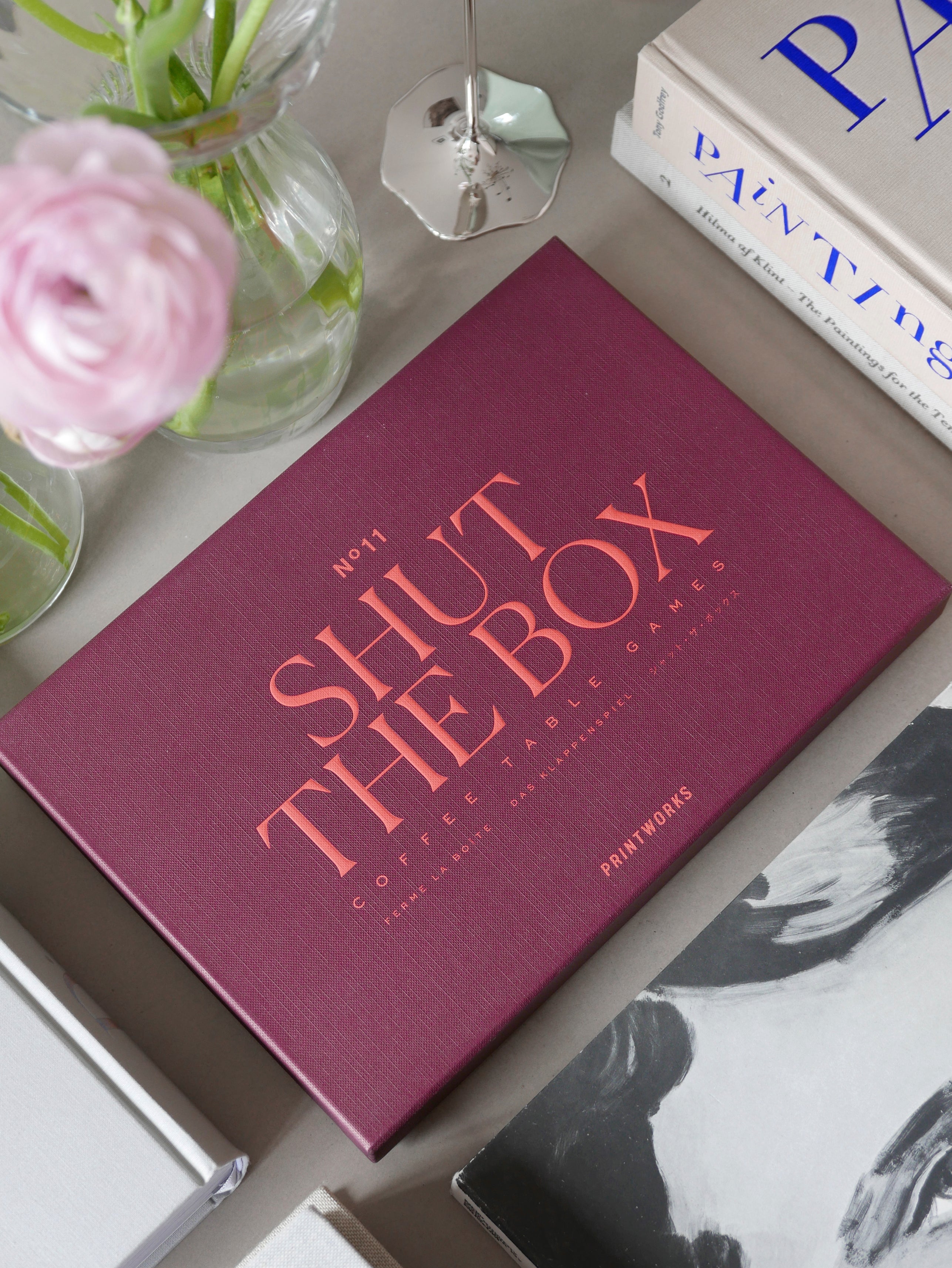 Gra planszowa SHUT THE BOX bordeaux