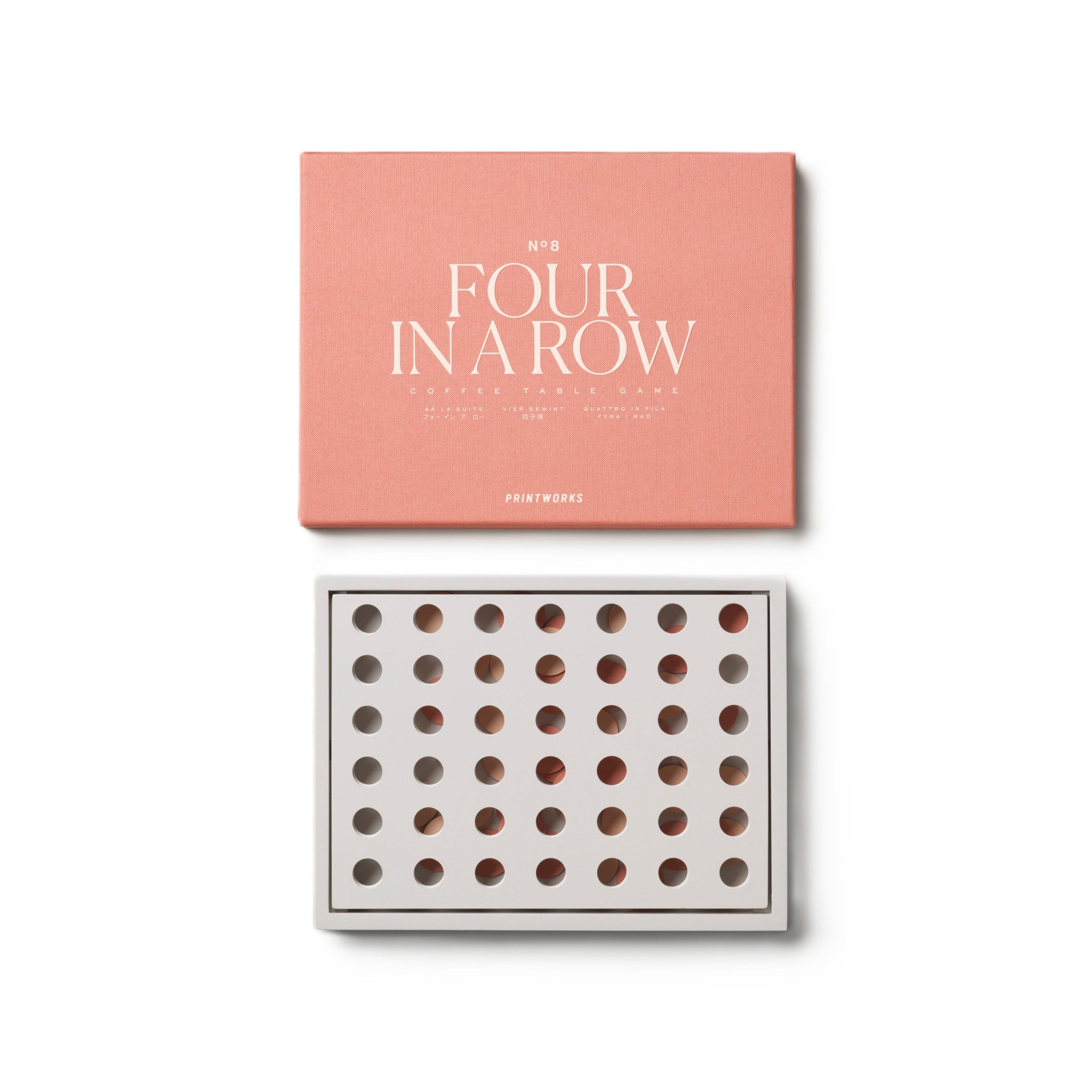 Gra strategische VIER IN EINER REIHE rosa