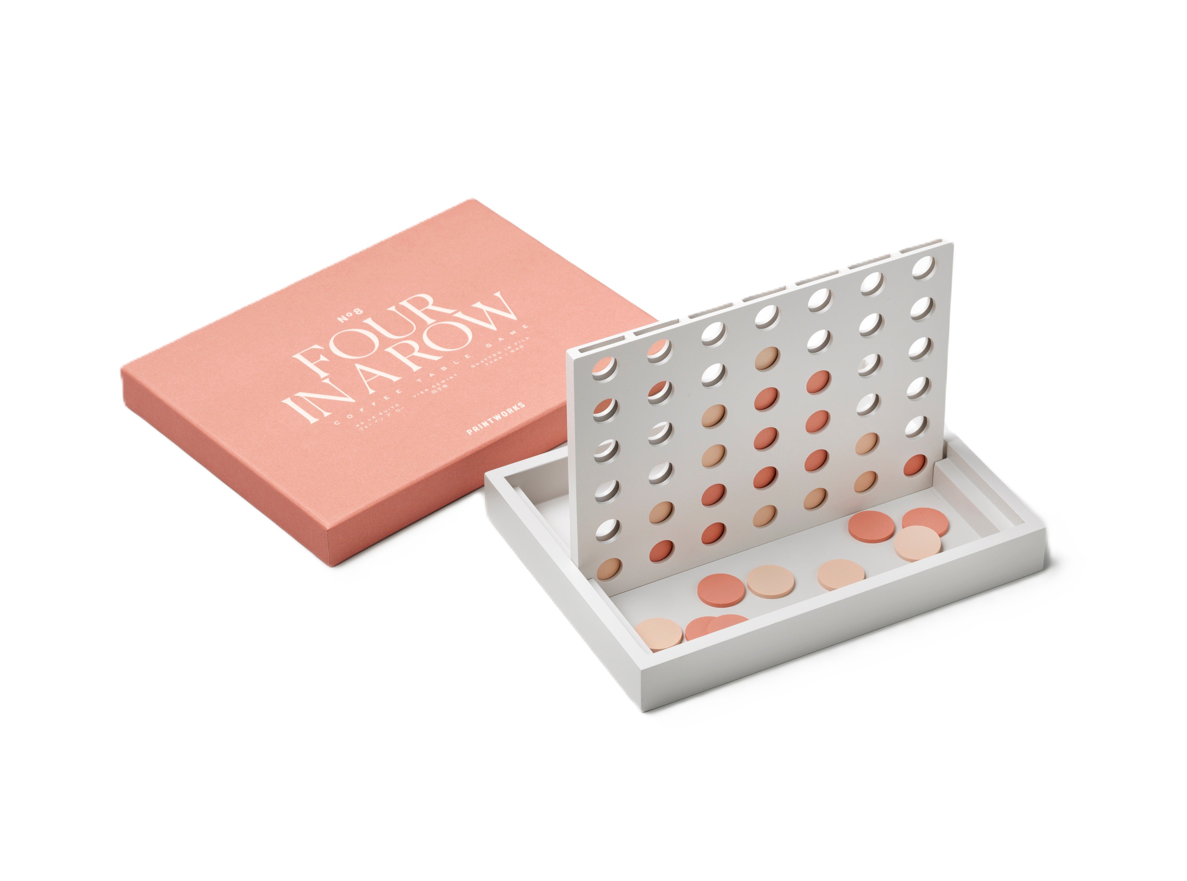 Gra strategische VIER IN EINER REIHE rosa