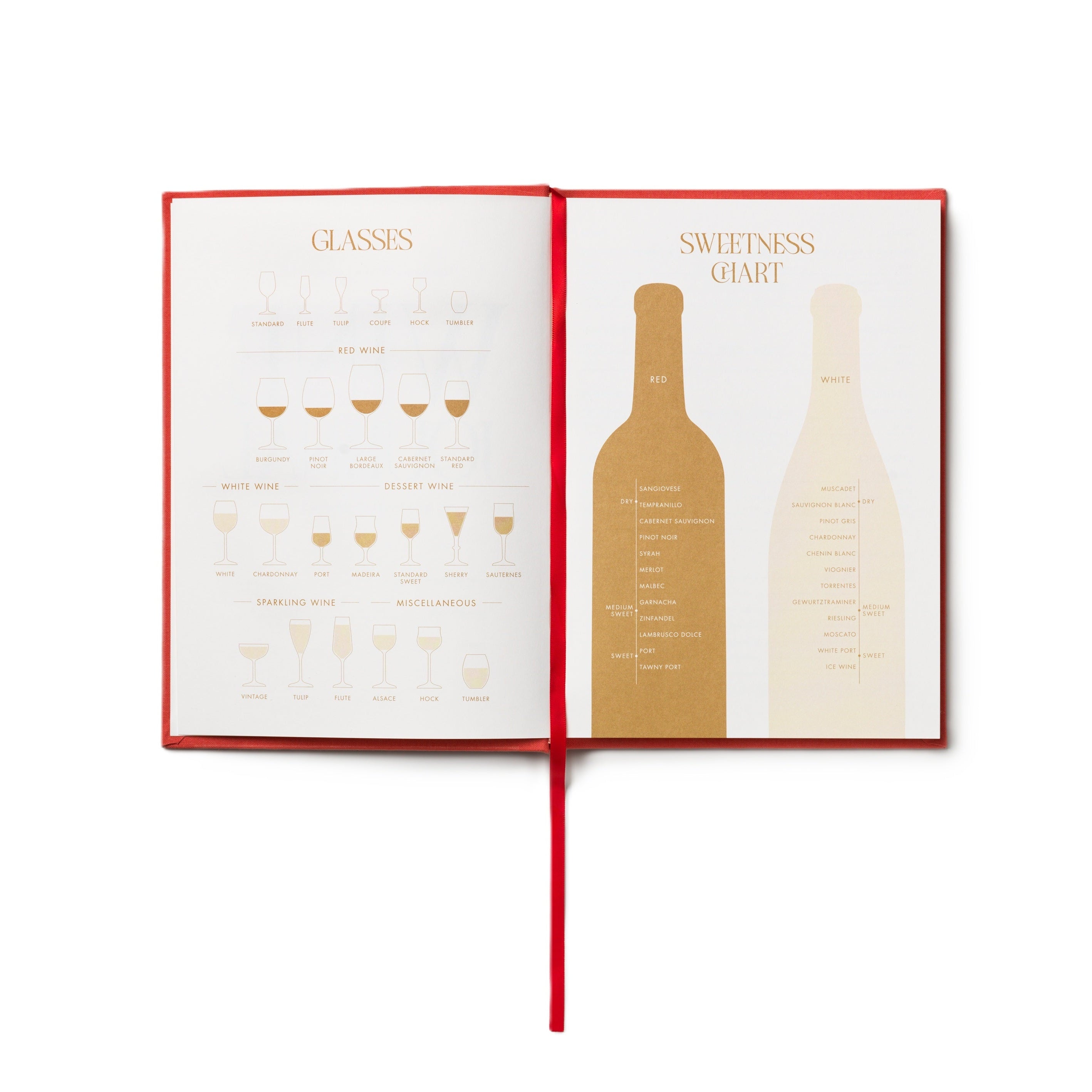 Wijnproefdagboek WINE TASTING beige met rood