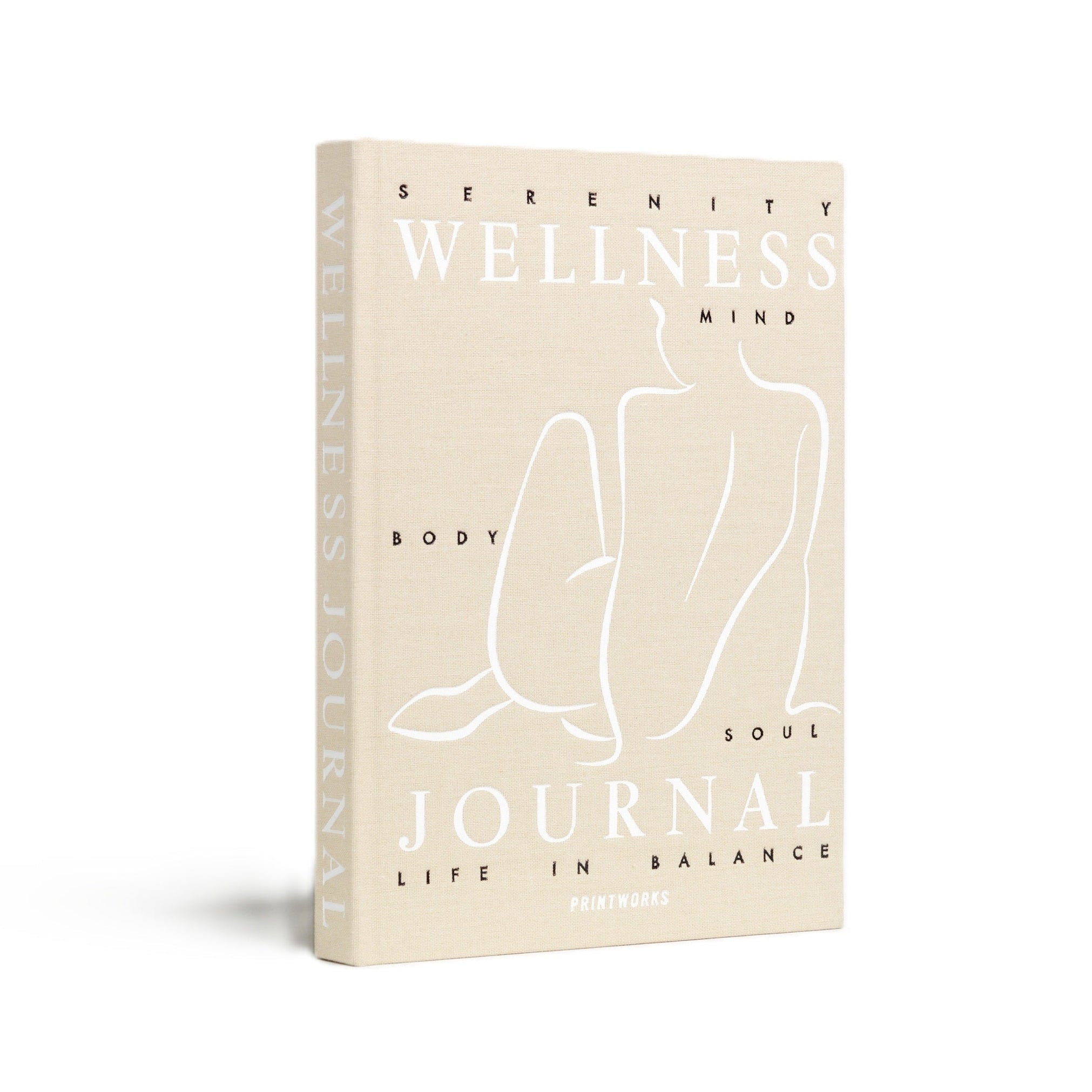 WELLNESS Tagebuch für Wohlbefinden beige
