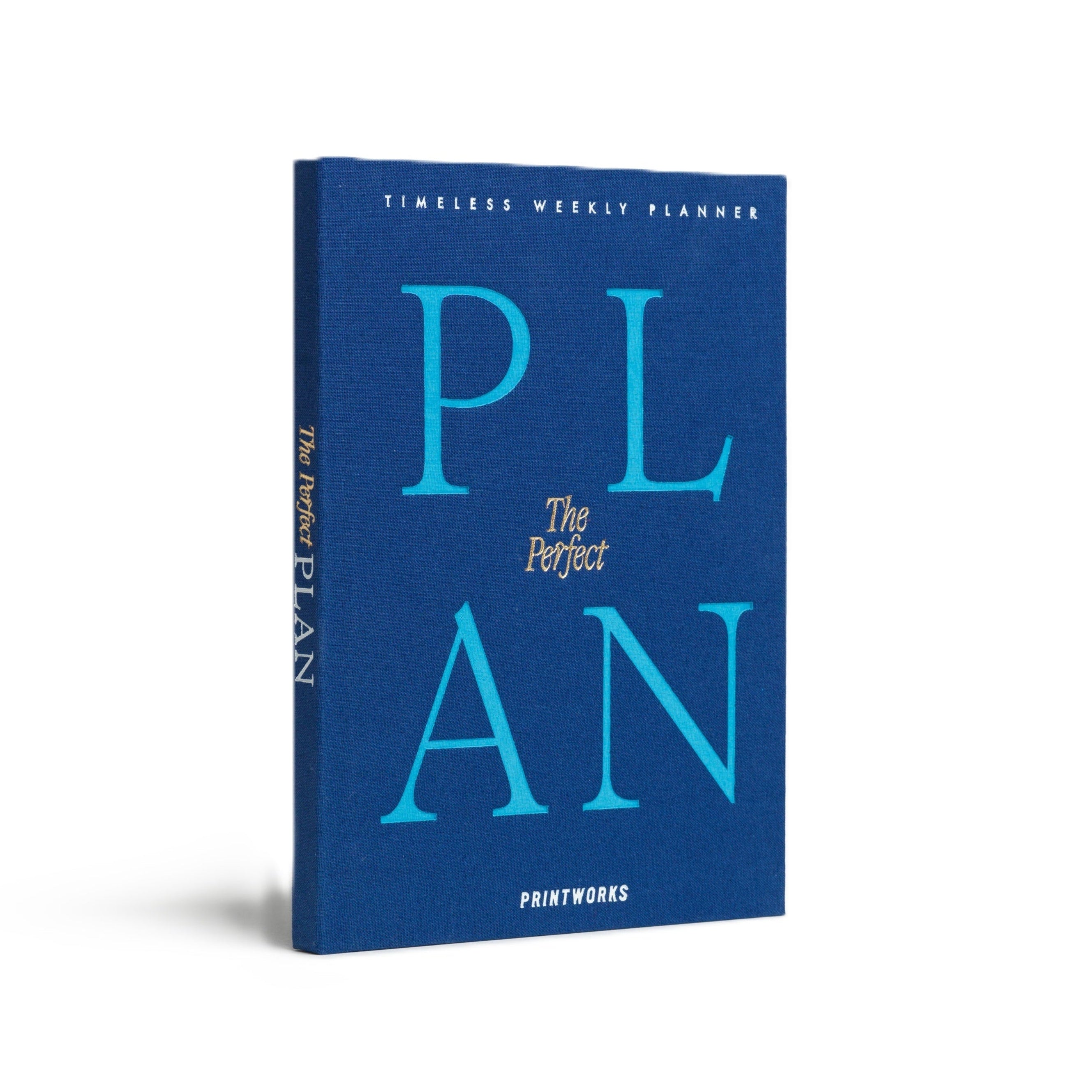 Weekly Planner THE PERFECT PLAN navy blue with blue