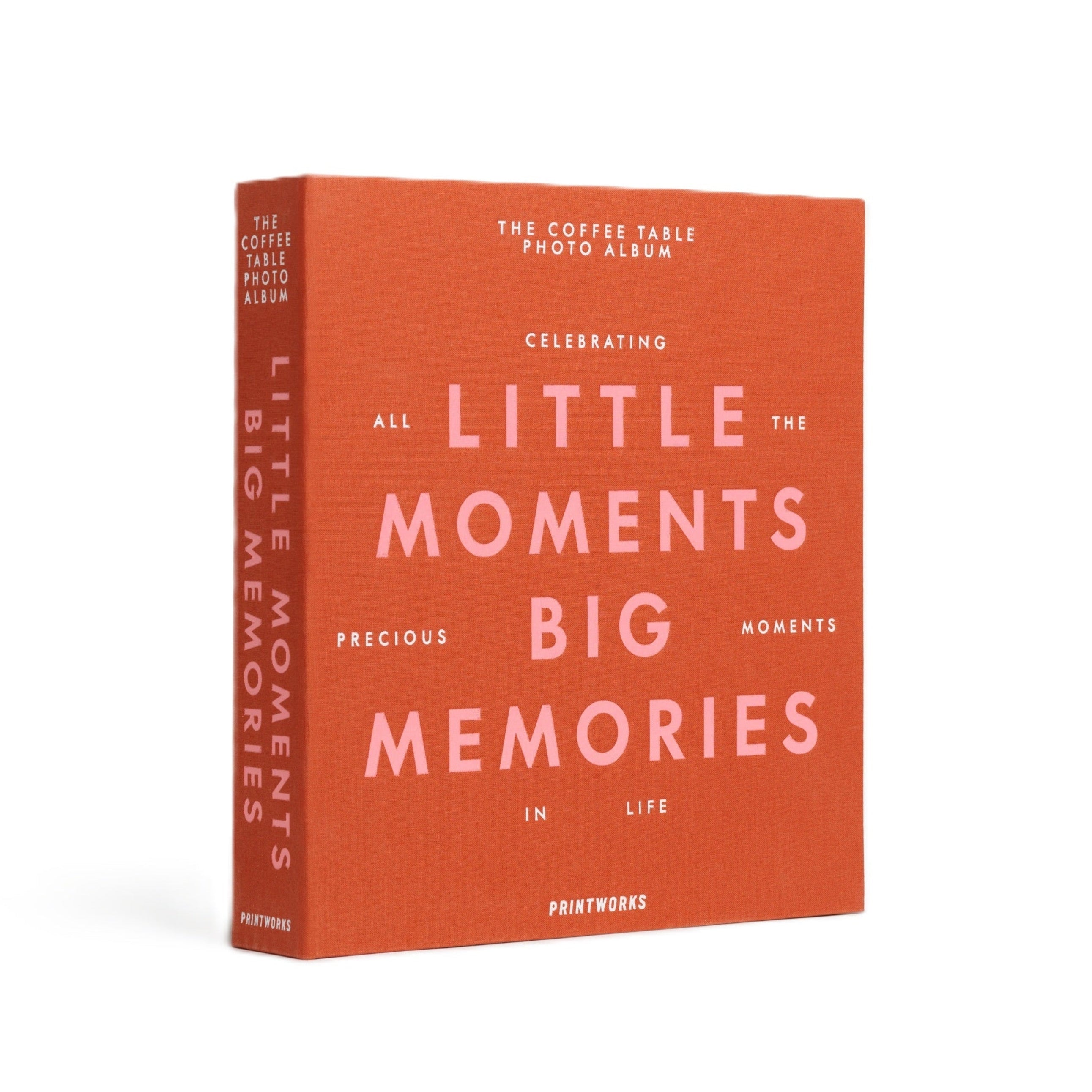Album na zdjęcia LITTLE MOMENTS BIG MEMORIES pomarańczowy – Printworks