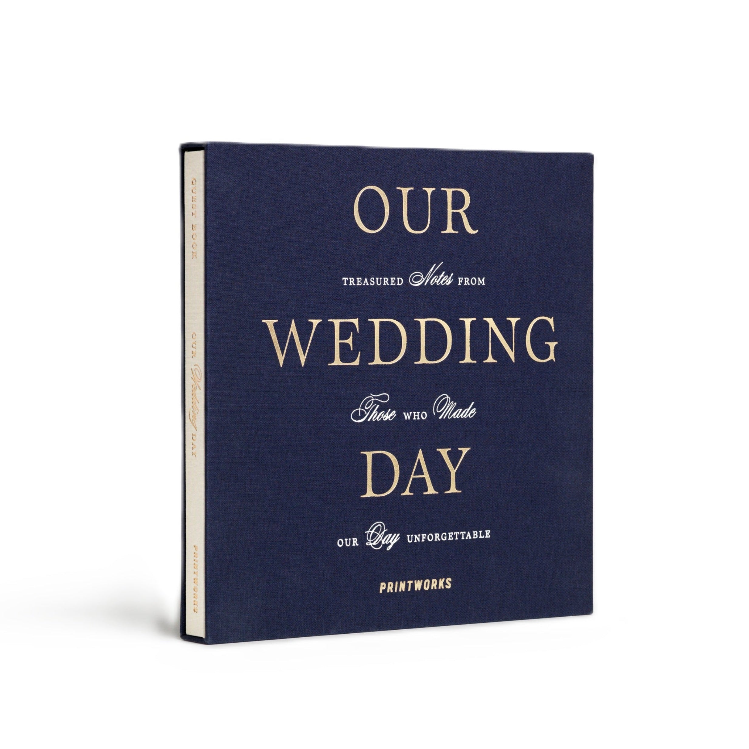 Gästebuch UNSER HOCHZEITSTAG marineblau mit Weiß