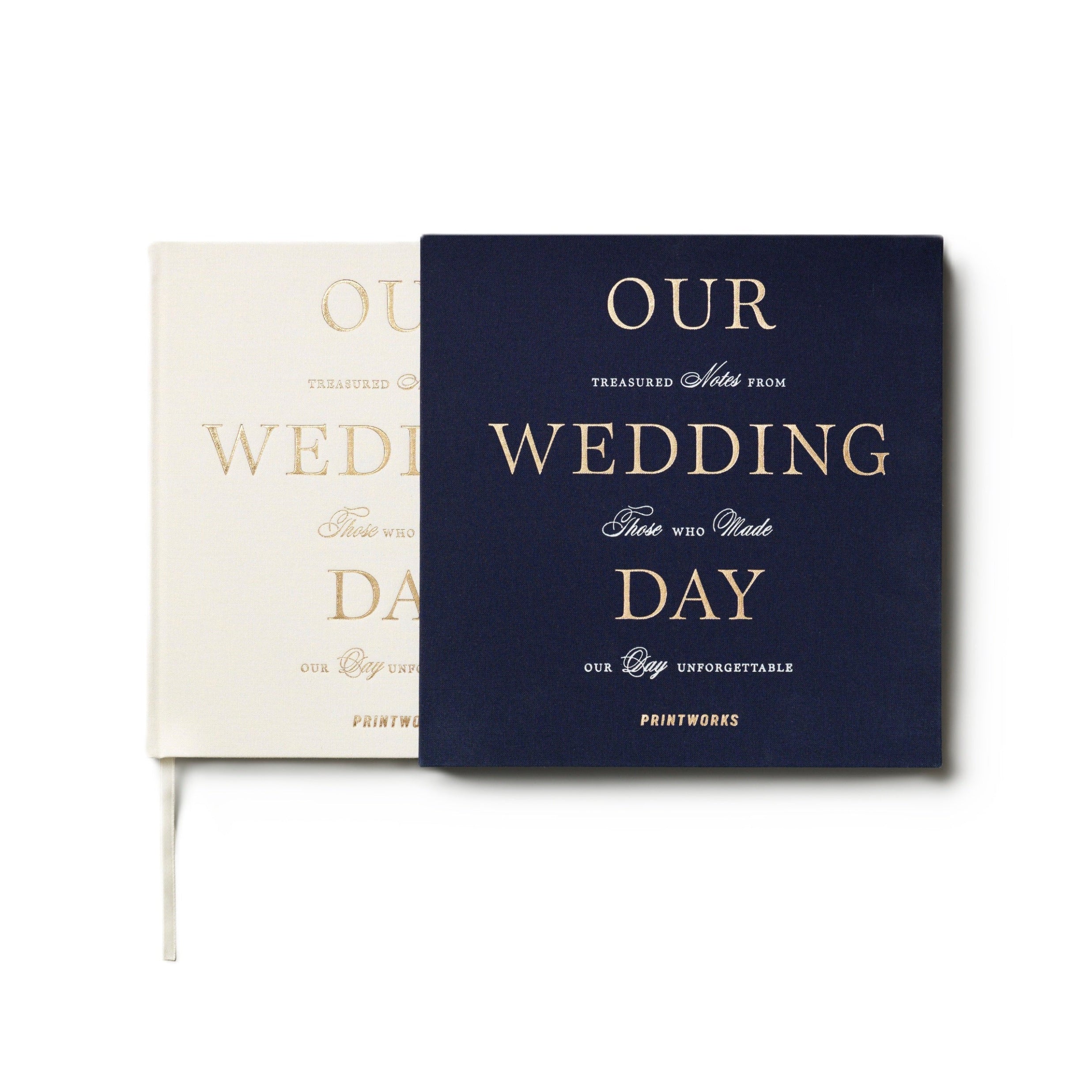 Gästebuch UNSER HOCHZEITSTAG marineblau mit Weiß