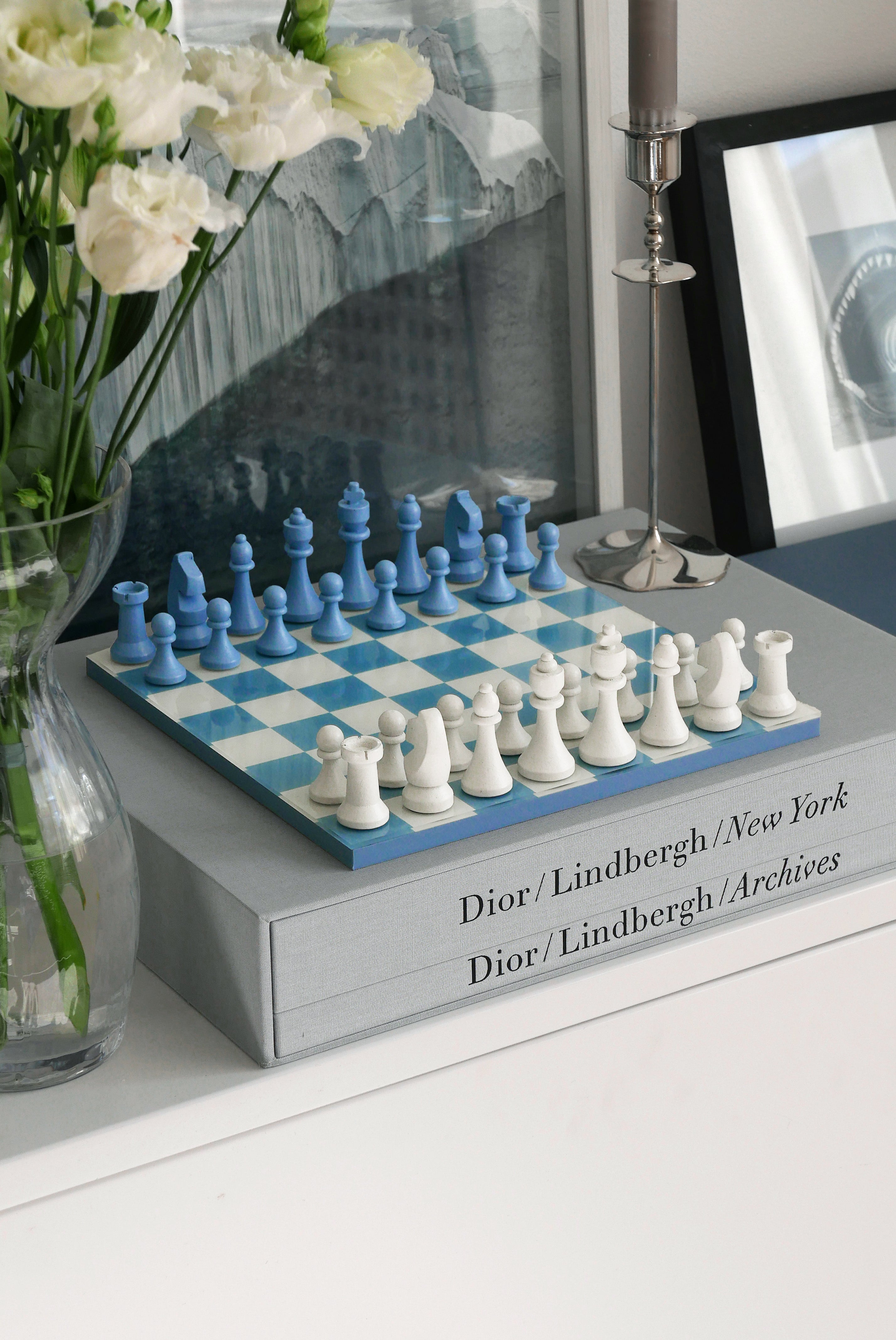 CHESS CLASSIC Blue Chess Set