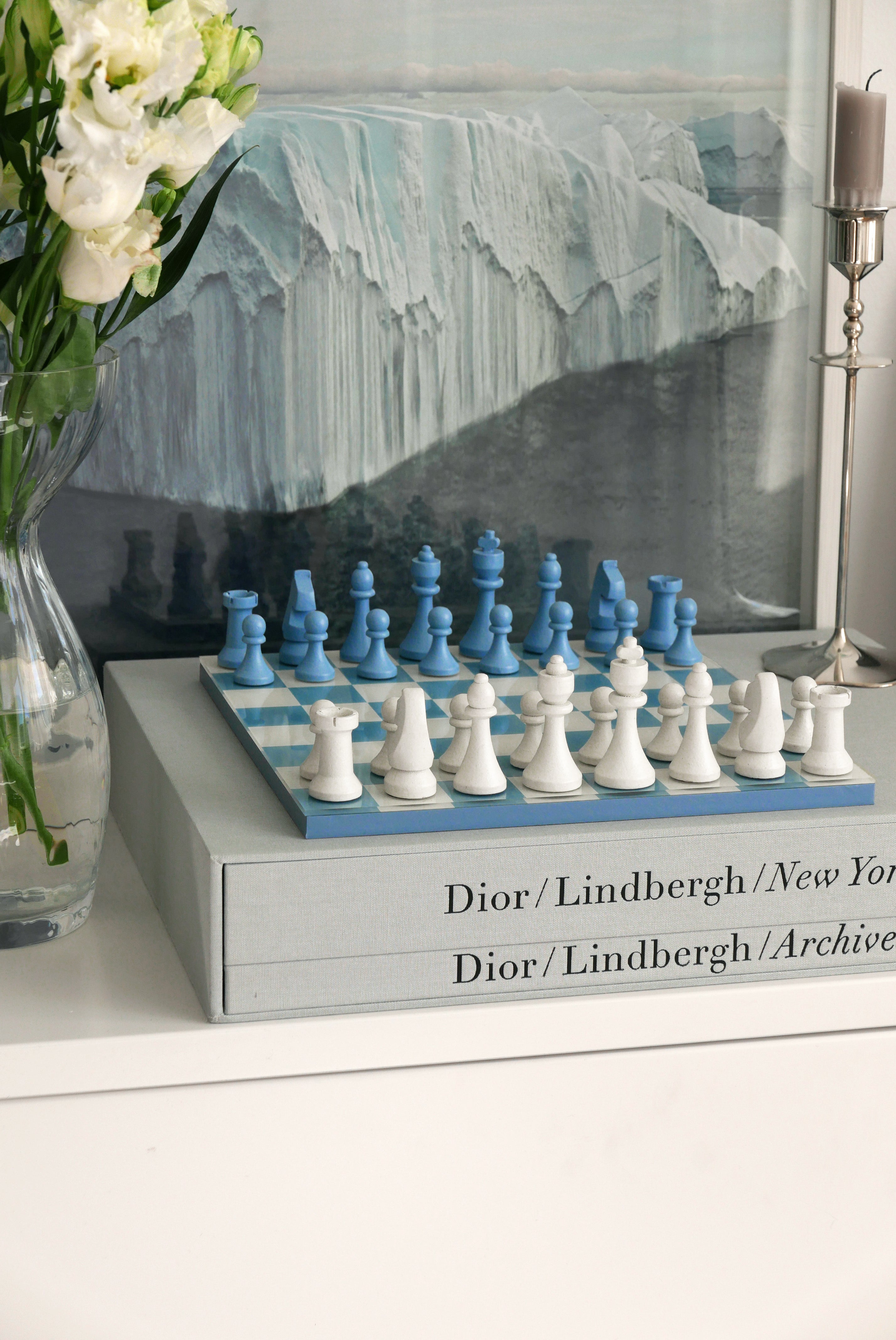 CHESS CLASSIC Blue Chess Set