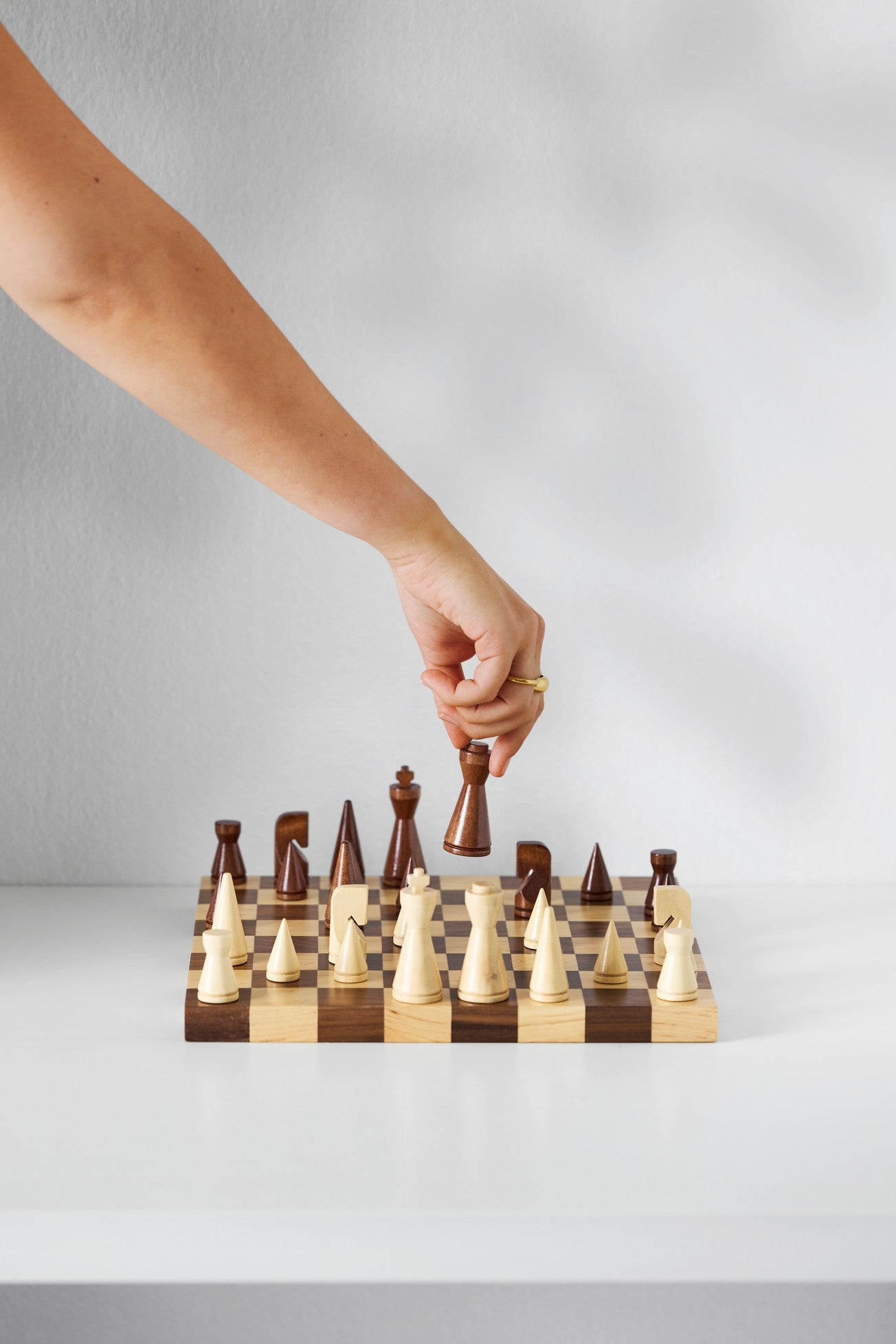 MINIMALIST CHESS schaakset hout