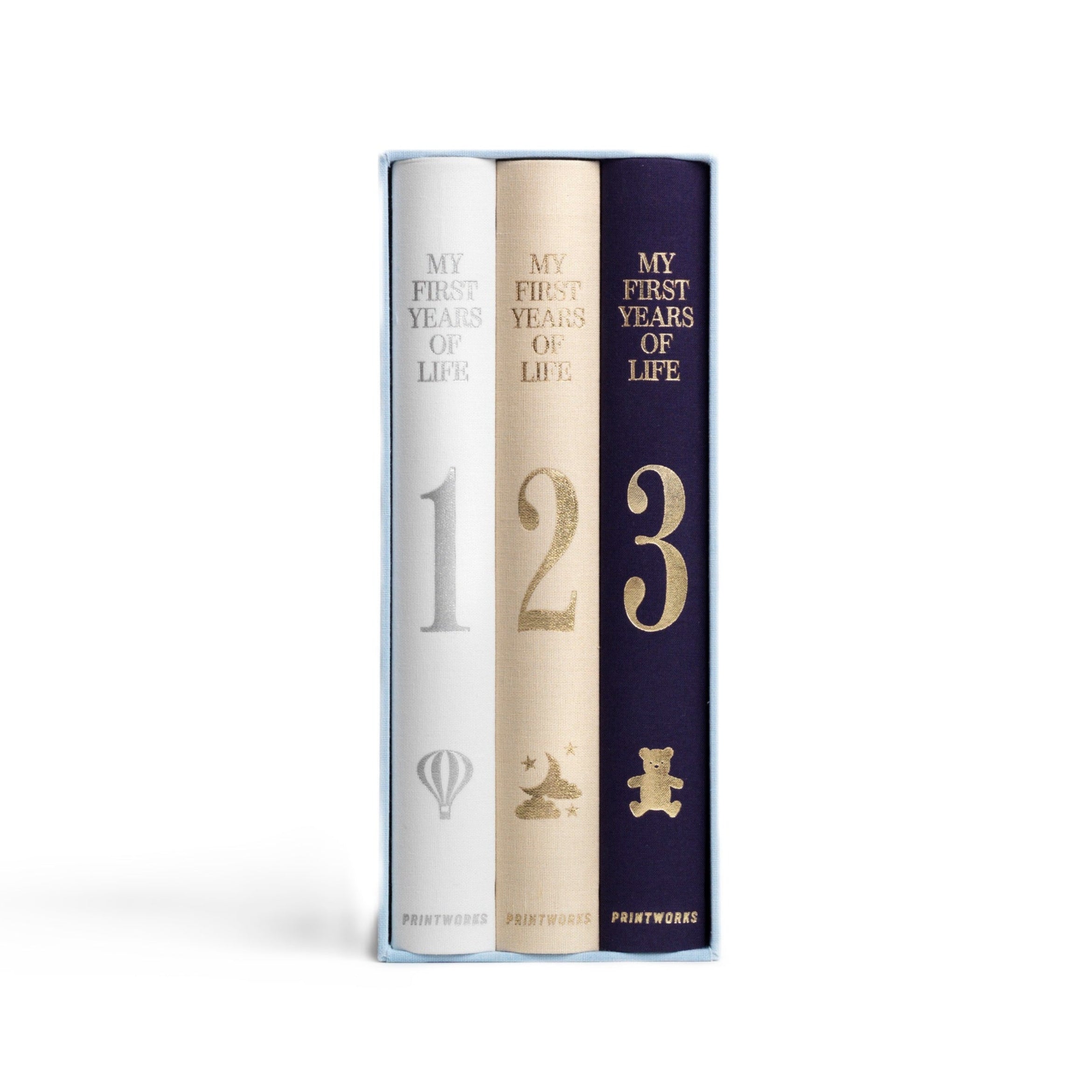 Fotoalbumset MY FIRST 3 YEARS OF LIFE lichtblauw