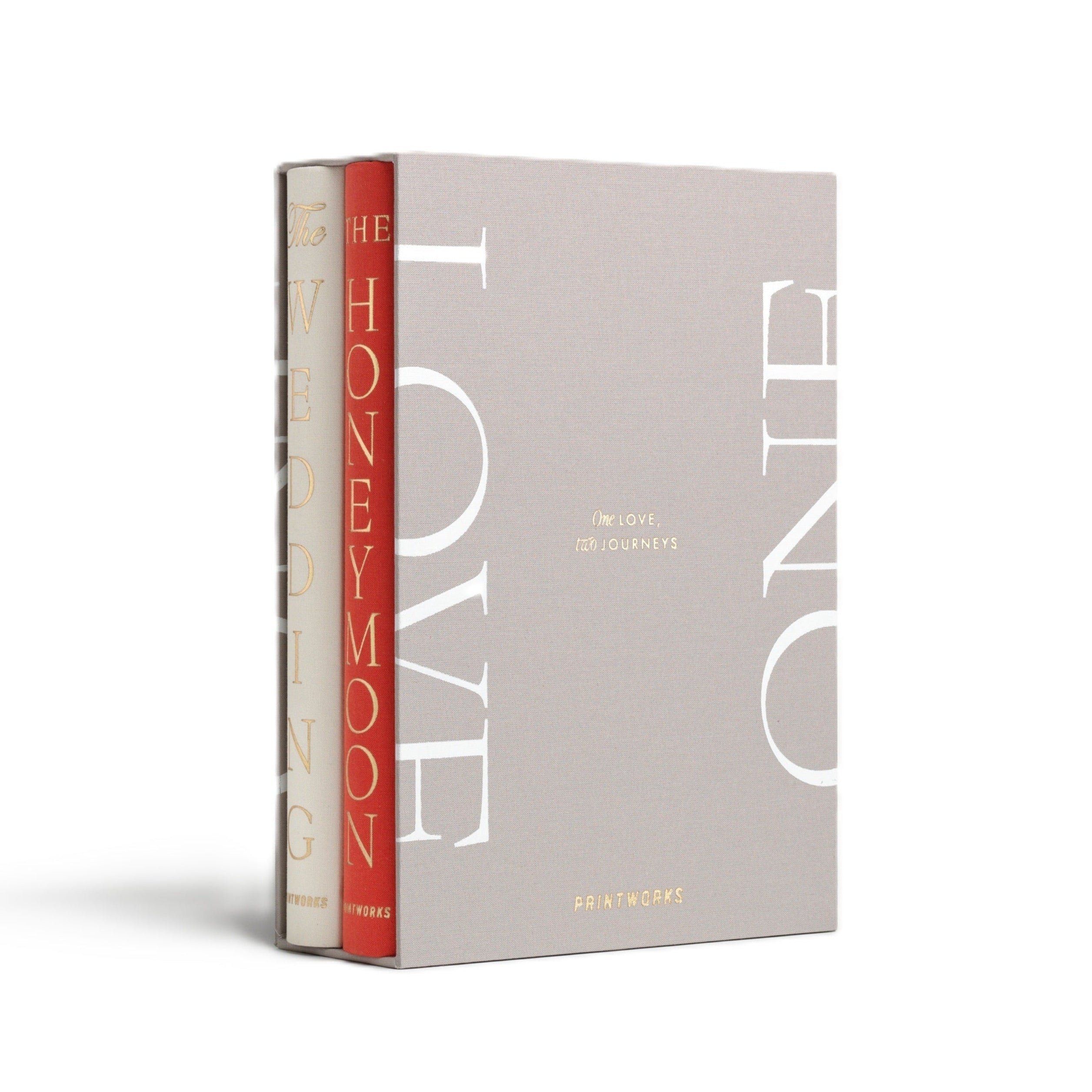 Fotoalbum-Set ONE LOVE beige mit Rot