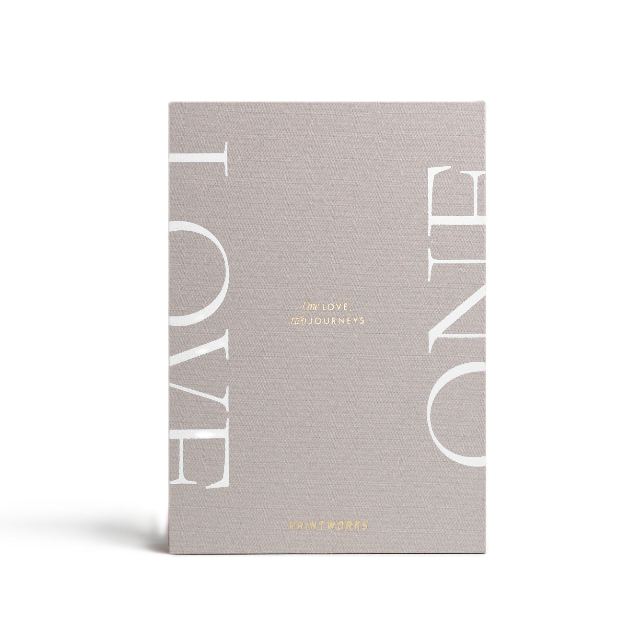 Fotoalbum-Set ONE LOVE beige mit Rot