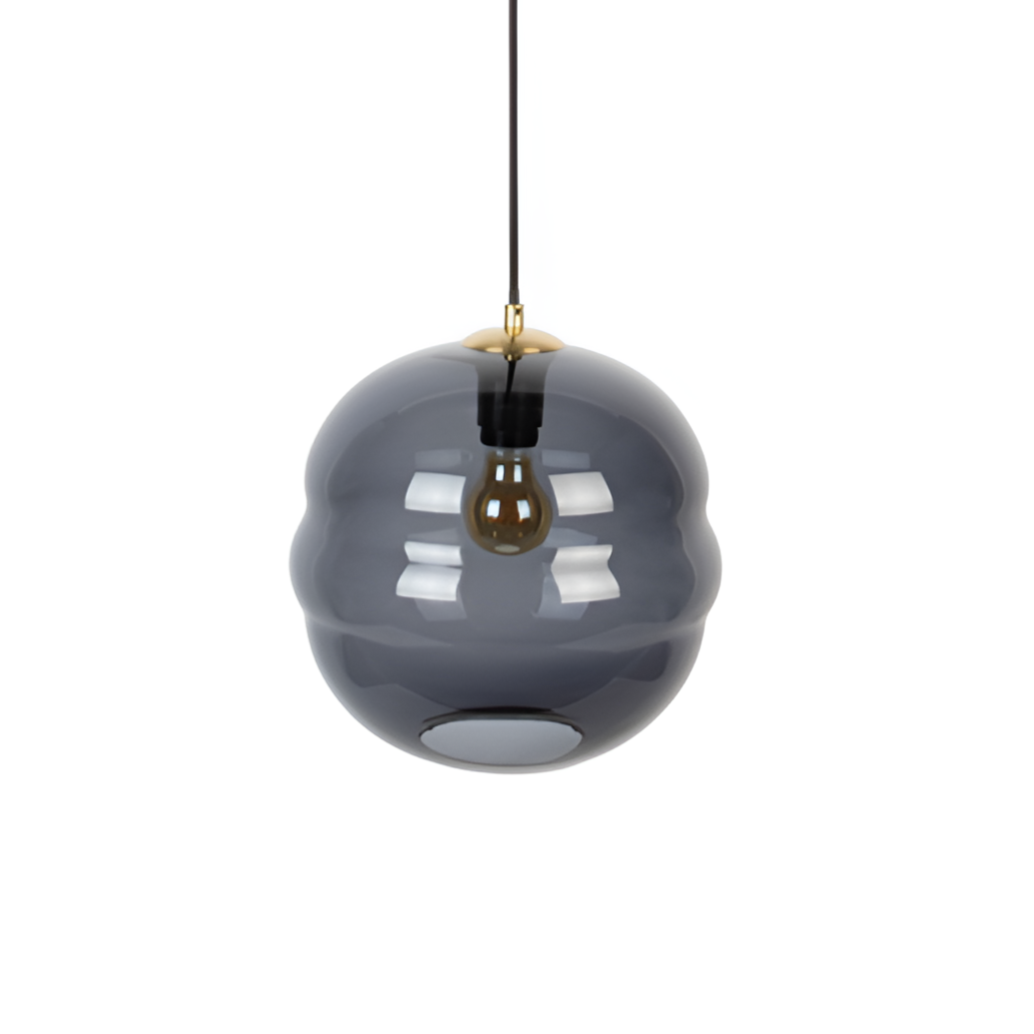 LAUREN pendant lamp black glass