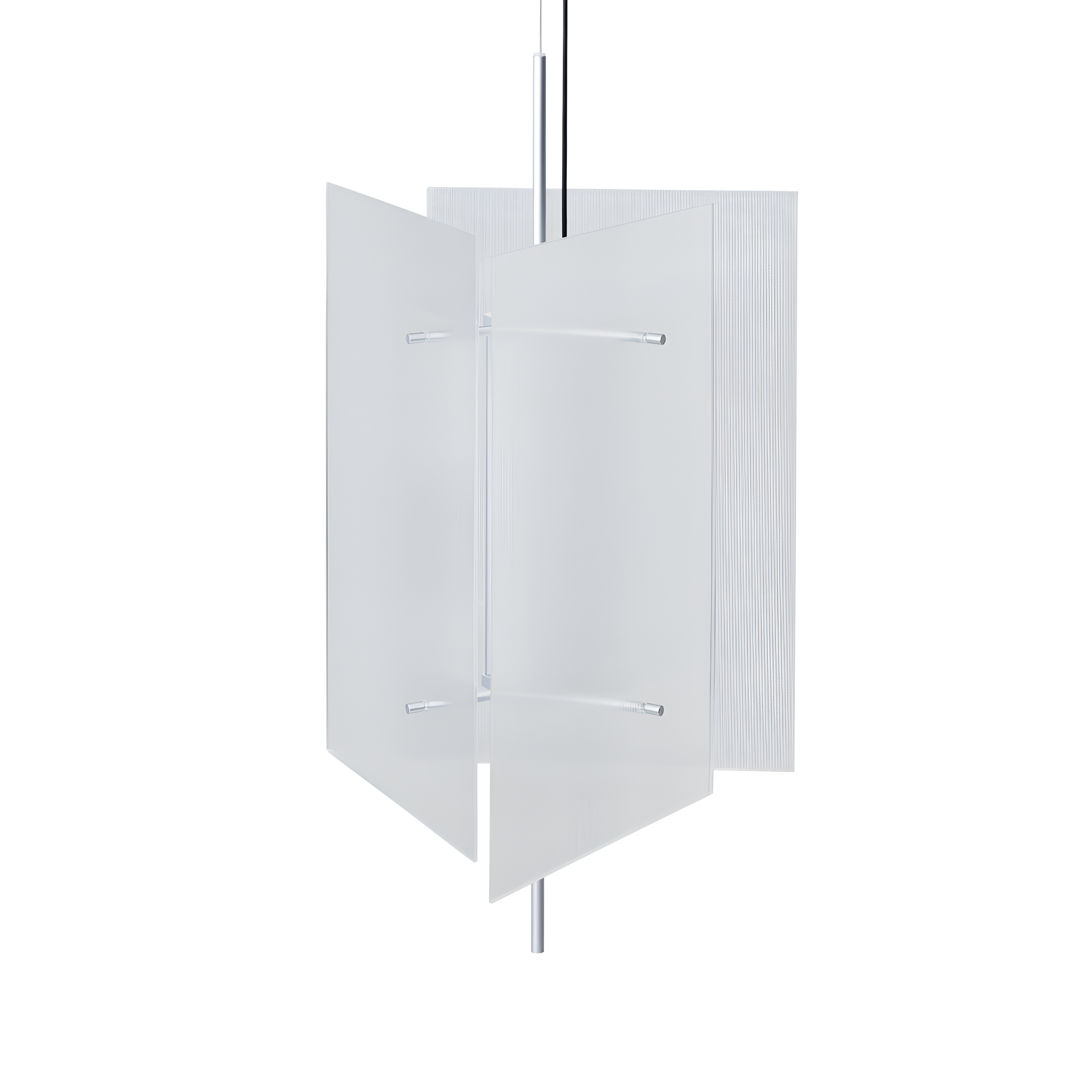 Hanglamp OESTE geribbeld glas