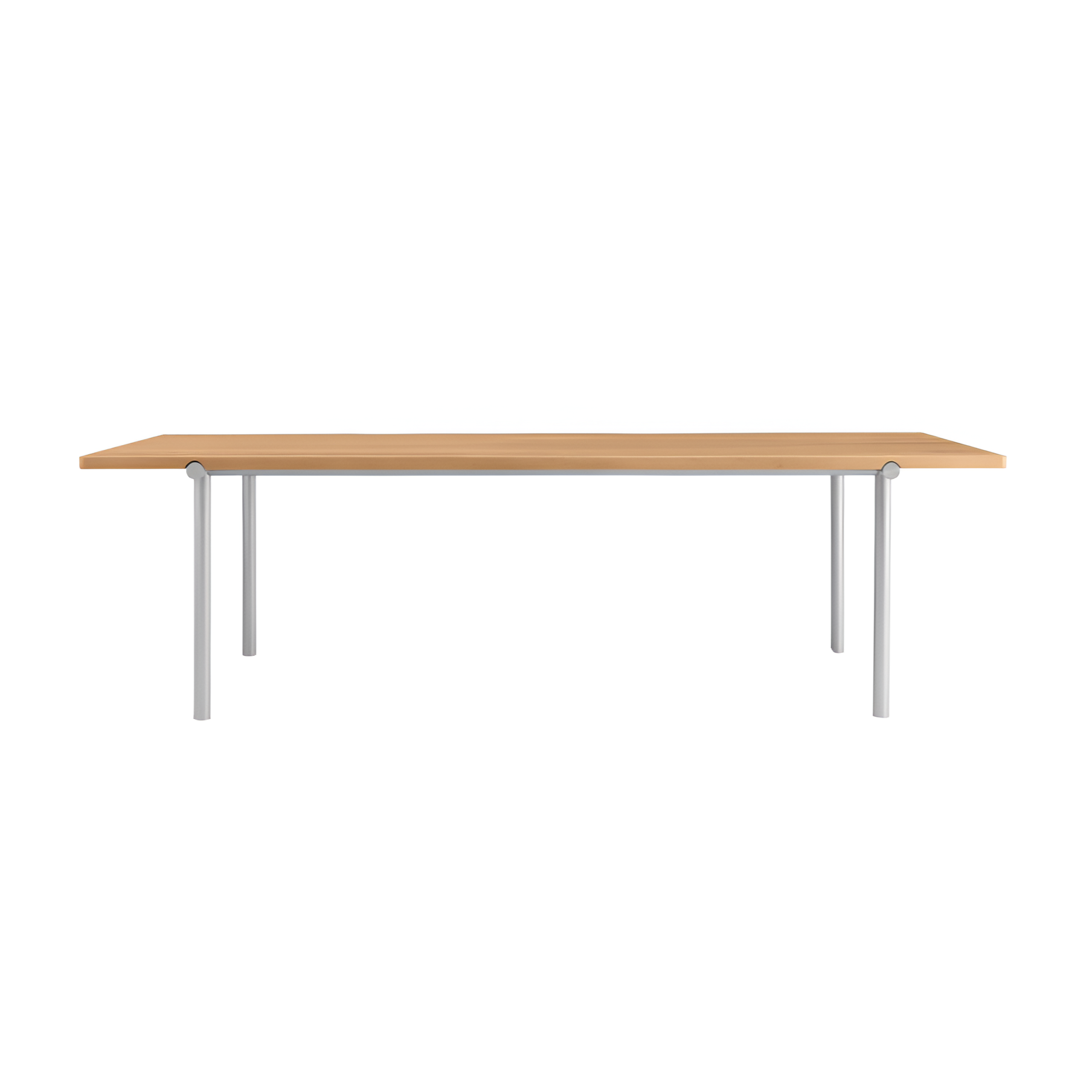 Tisch TUBBY TUBE Eiche mit Aluminiumfuß