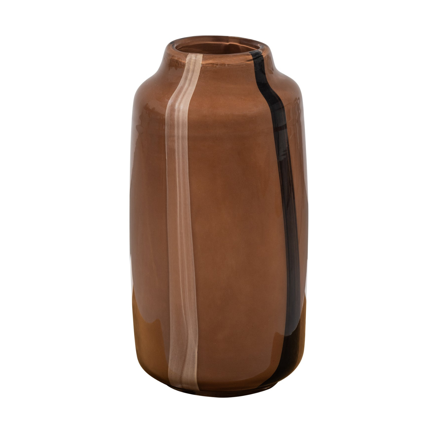 SELENA vase brown glass
