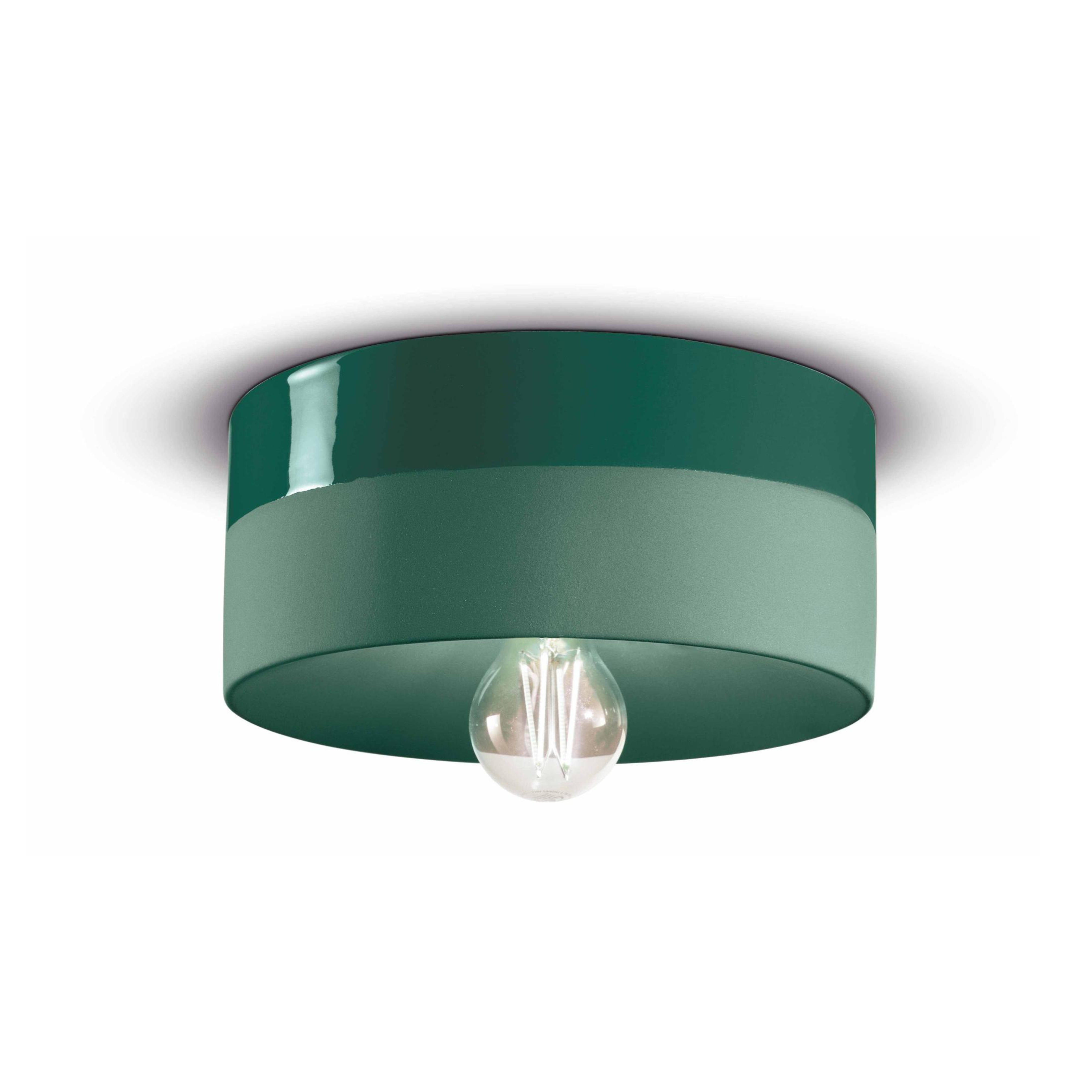 Keramik-Wandleuchte PI Salbeigrün