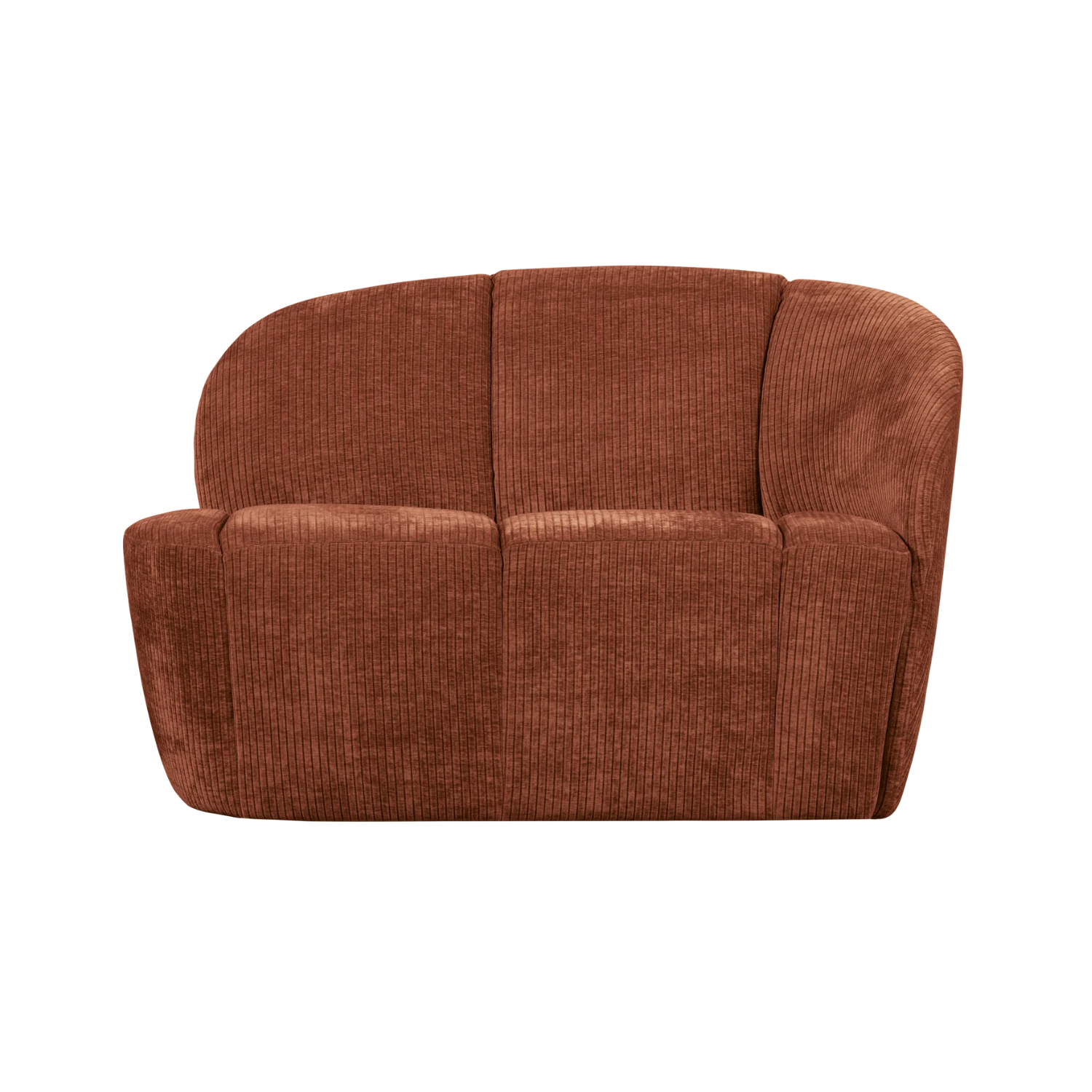 Bank met rechtschikking 2-zits MOJO bruin corduroy