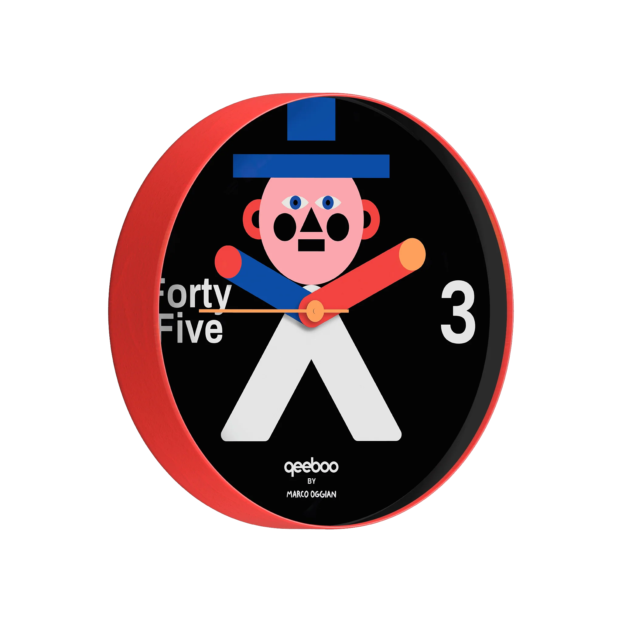 MR. WALLY black wall clock