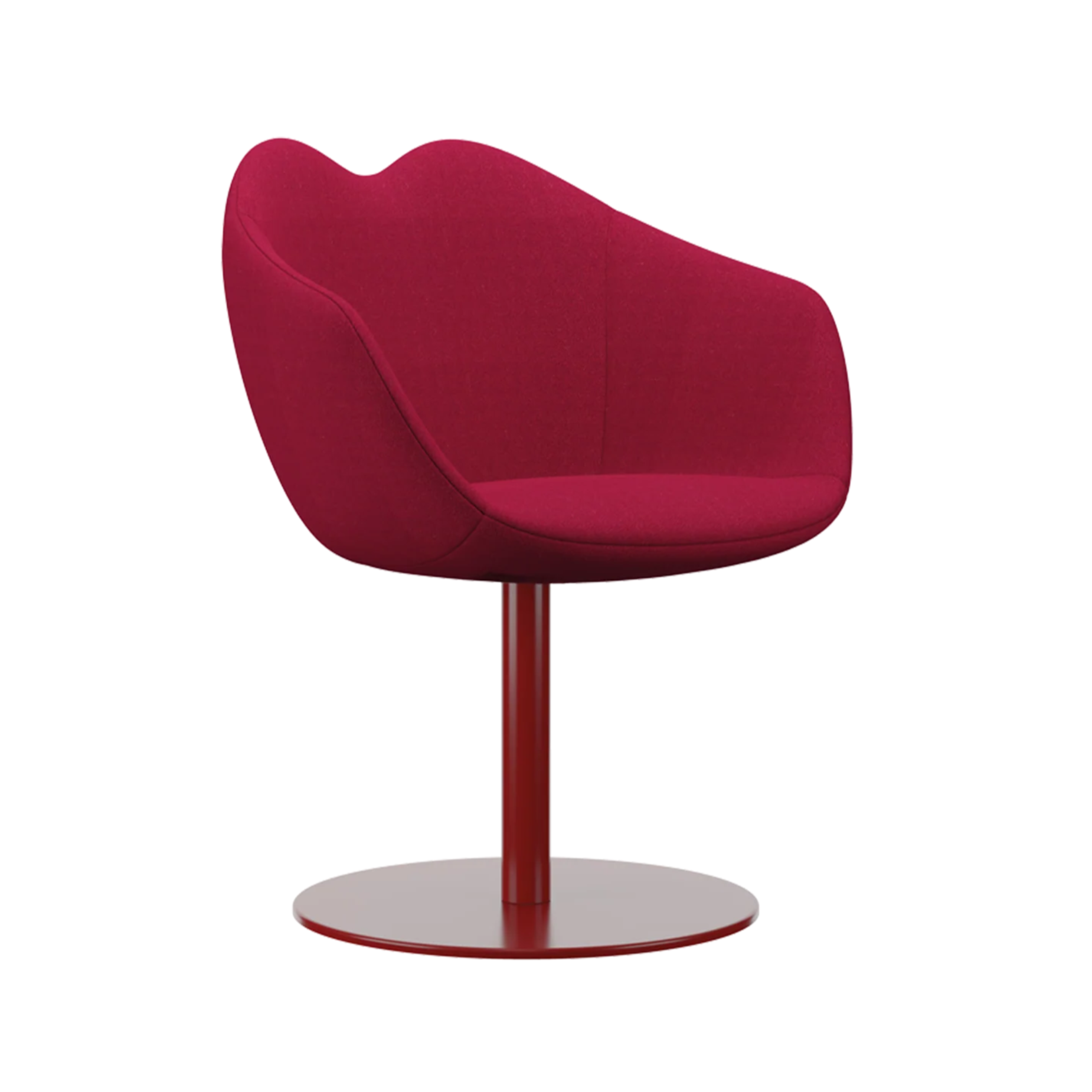 XOXO Armchair red with round base