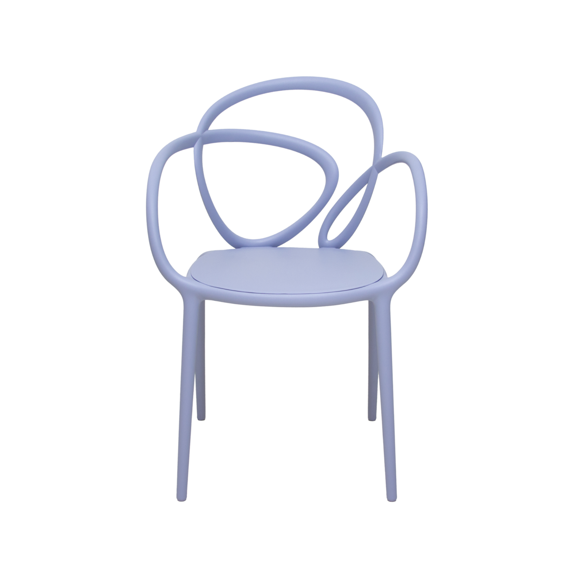 Set van LOOP stoelen blauw