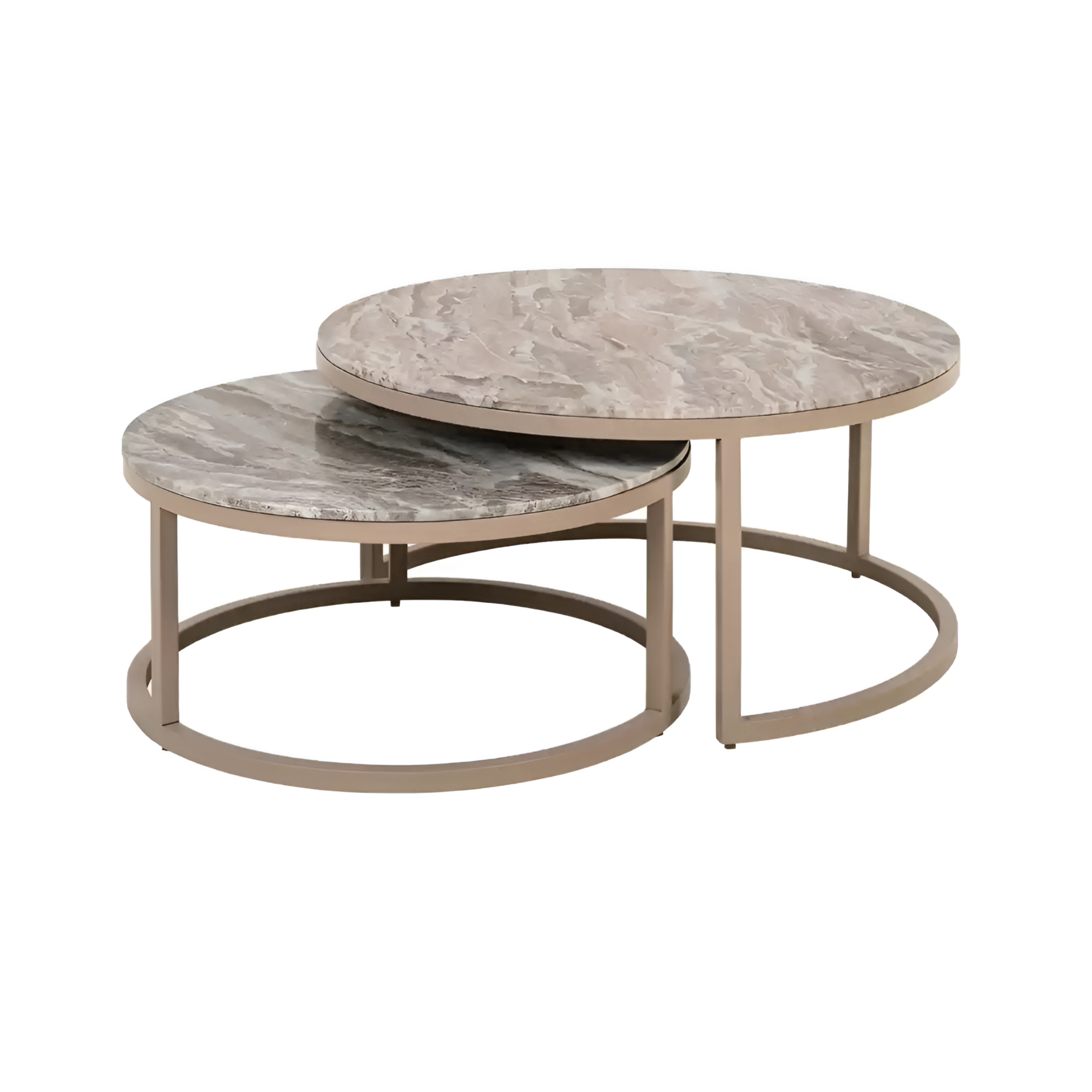 Beistelltisch-Set FAIRFAX beige